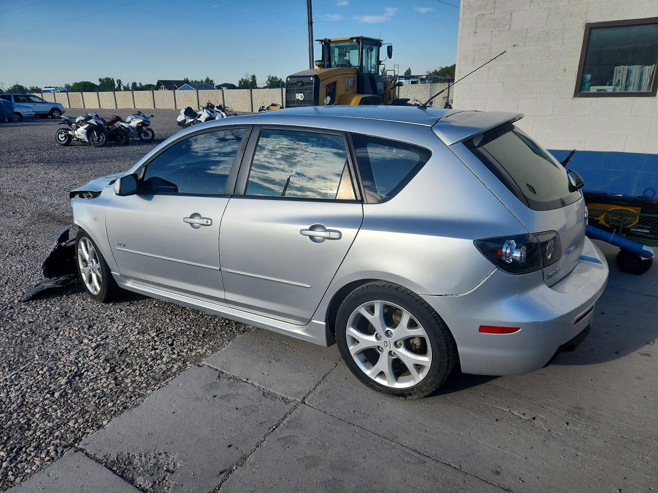 2007 Mazda 3 Hatchback Silver vin: JM1BK344771602447