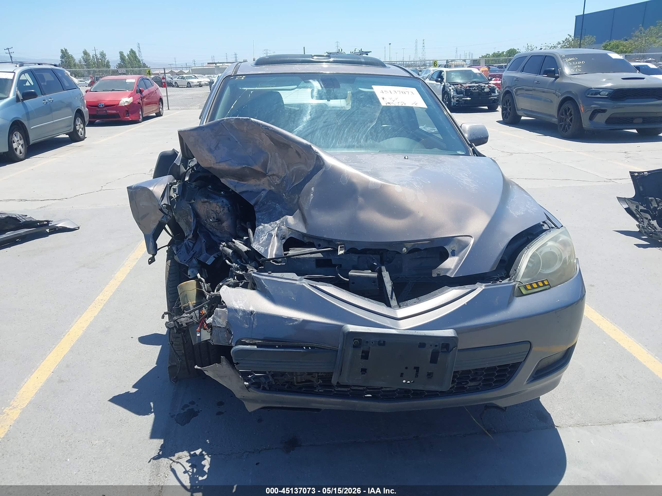 2007 Mazda Mazda3 S Grand Touring Gray vin: JM1BK344771624920