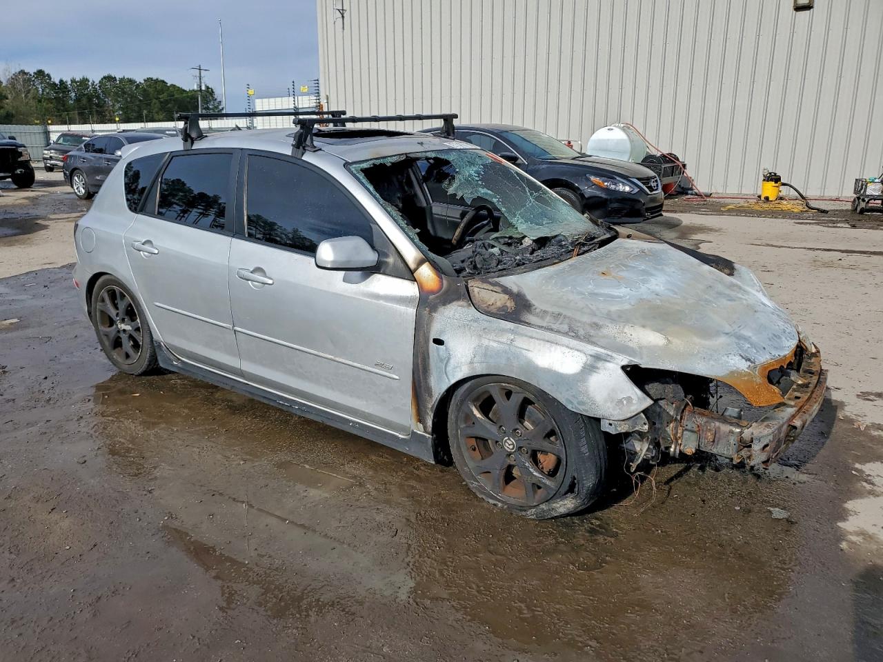 2008 Mazda 3 Пожар vin: JM1BK344781122765