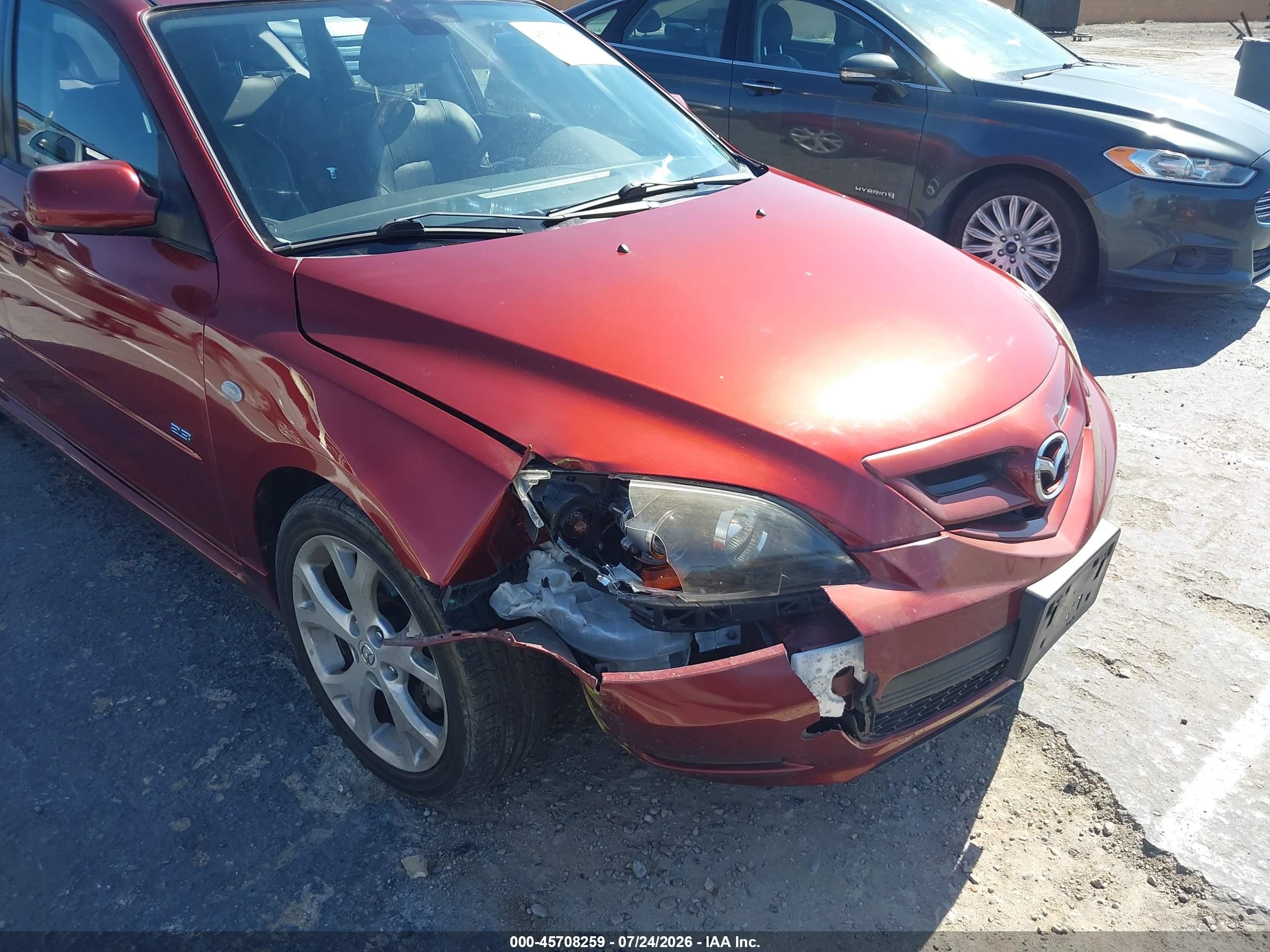 2008 Mazda Mazda3 S Grand Touring Red vin: JM1BK344781160562