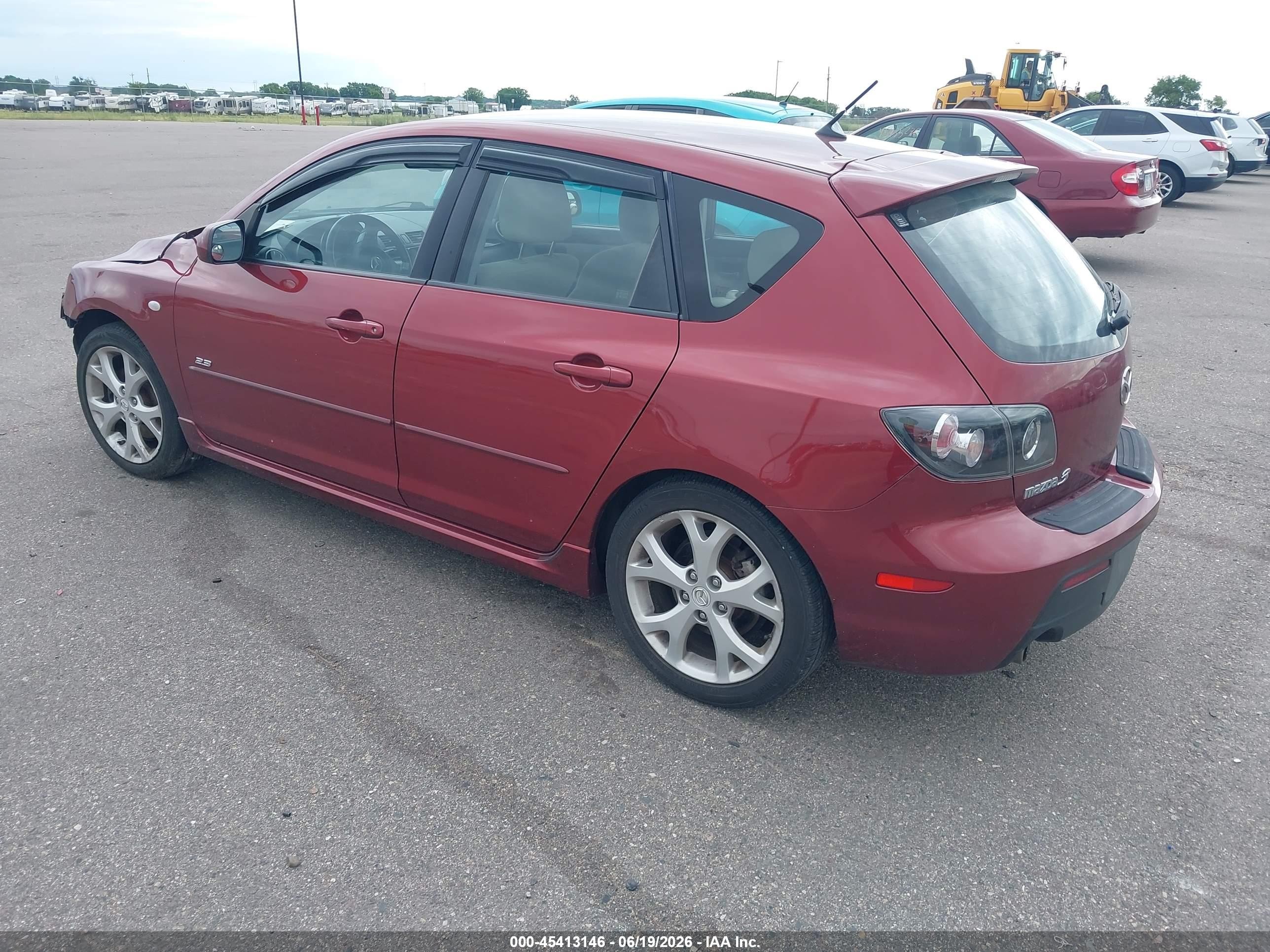 2008 Mazda Mazda3 S Sport Red vin: JM1BK344781170847