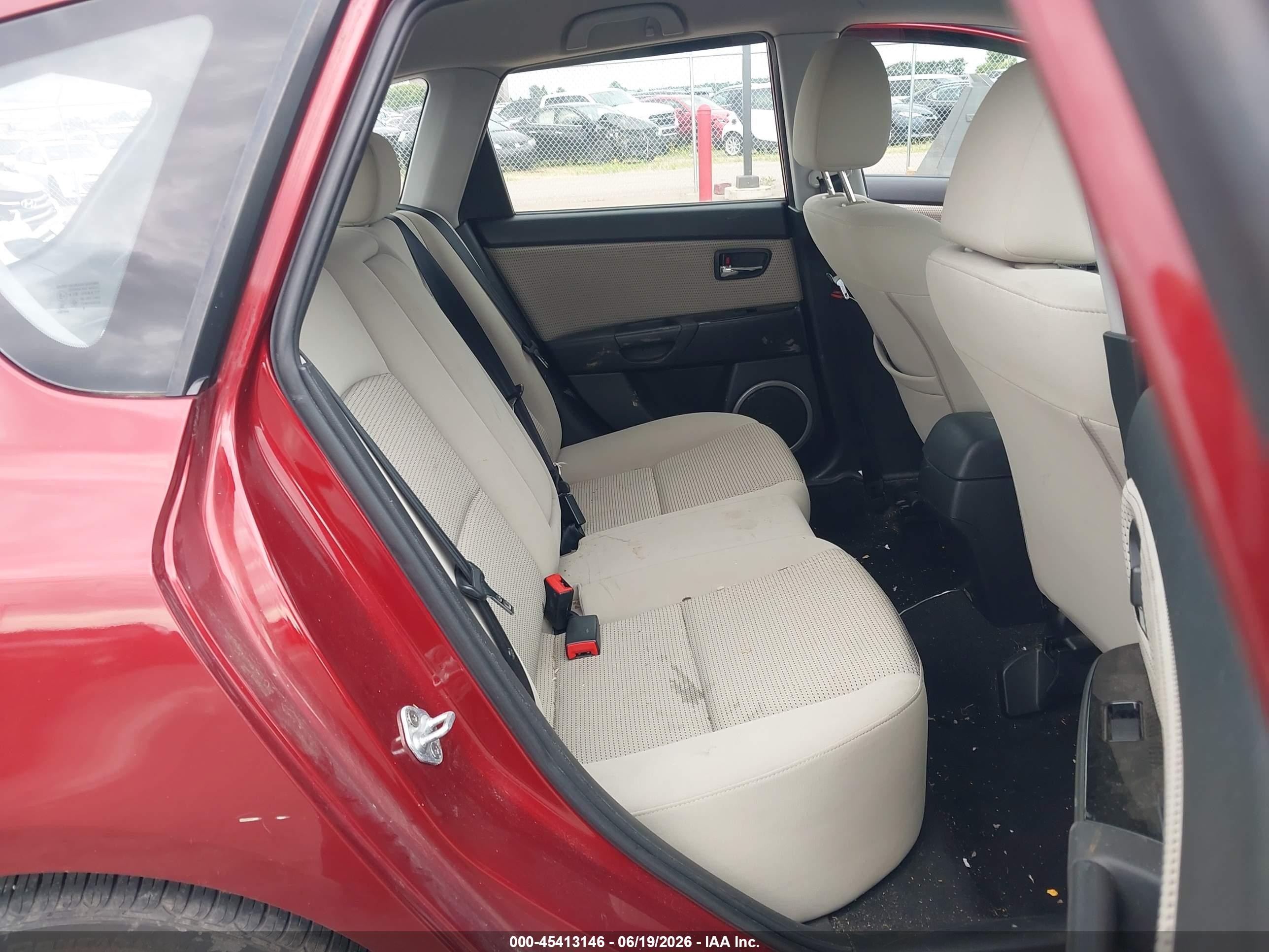 2008 Mazda Mazda3 S Sport Red vin: JM1BK344781170847