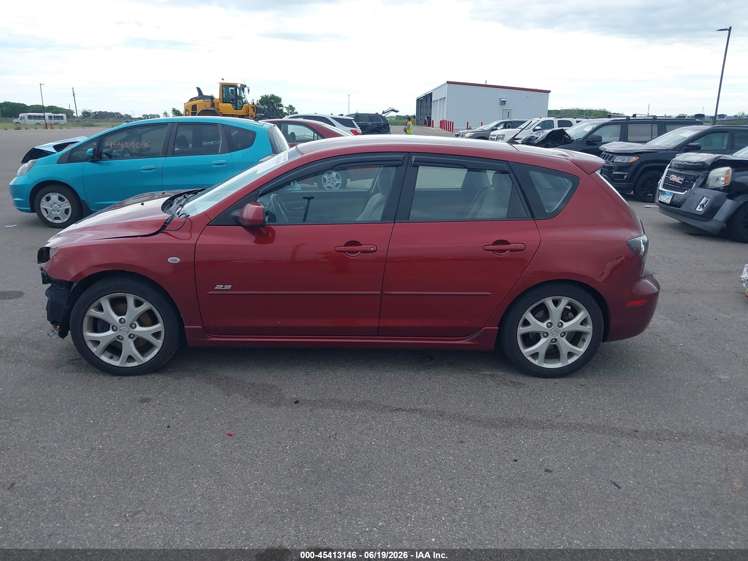 2008 Mazda Mazda3 S Sport Red vin: JM1BK344781170847