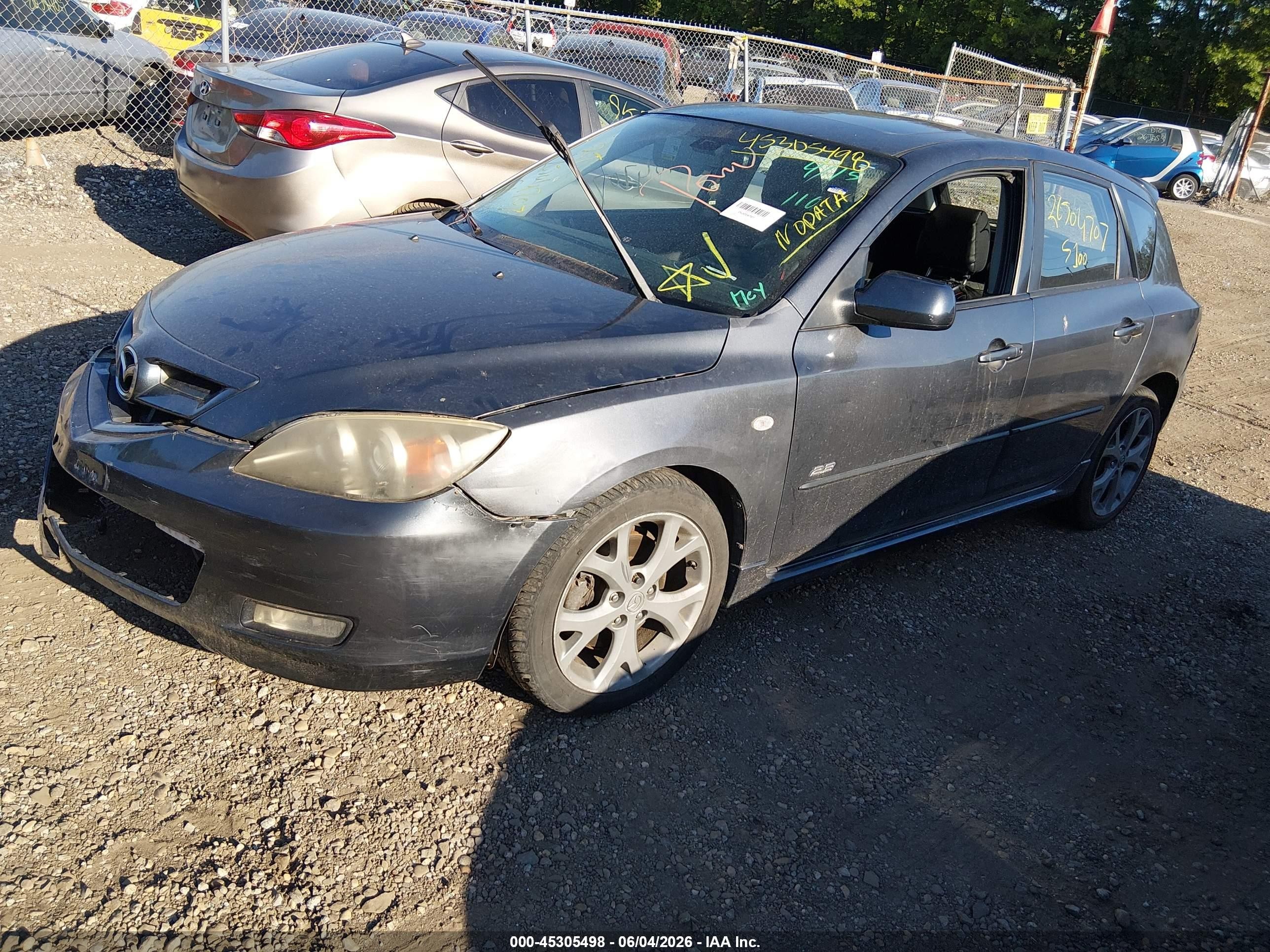 2009 Mazda Mazda3 S Grand Touring Gray vin: JM1BK344791194020