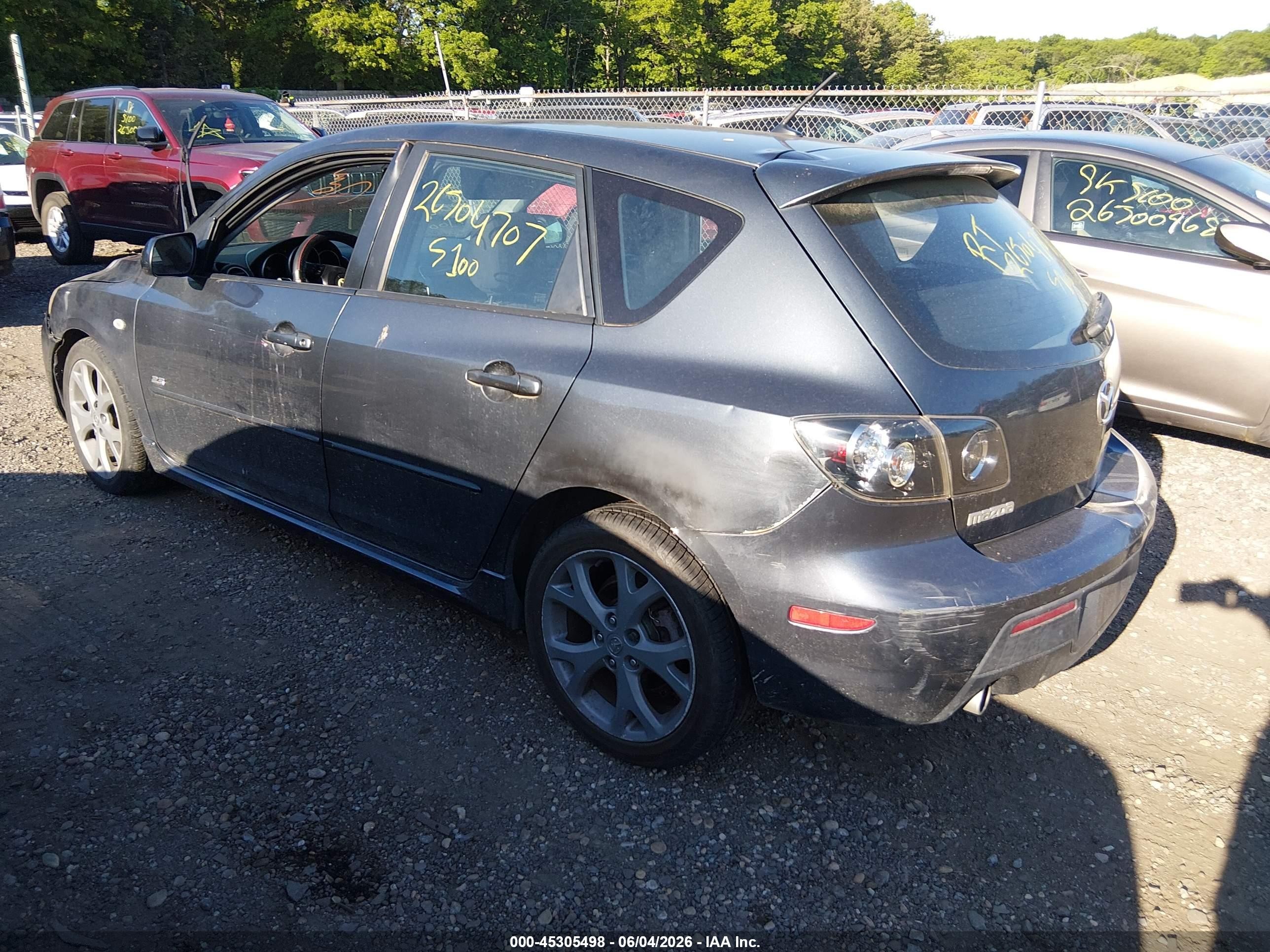2009 Mazda Mazda3 S Grand Touring Gray vin: JM1BK344791194020