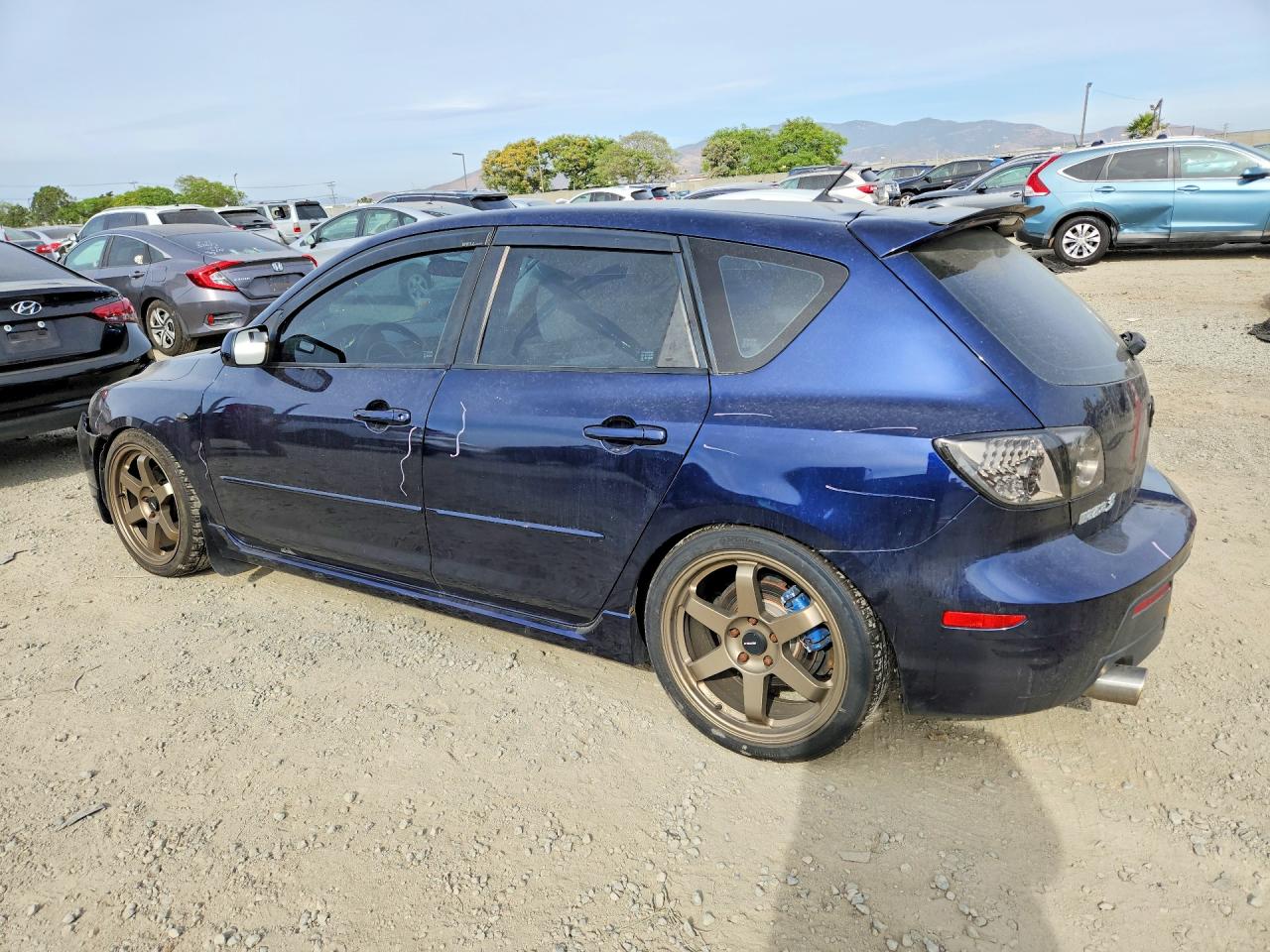 2008 Mazda 3 Hatchback Blue vin: JM1BK344881154298