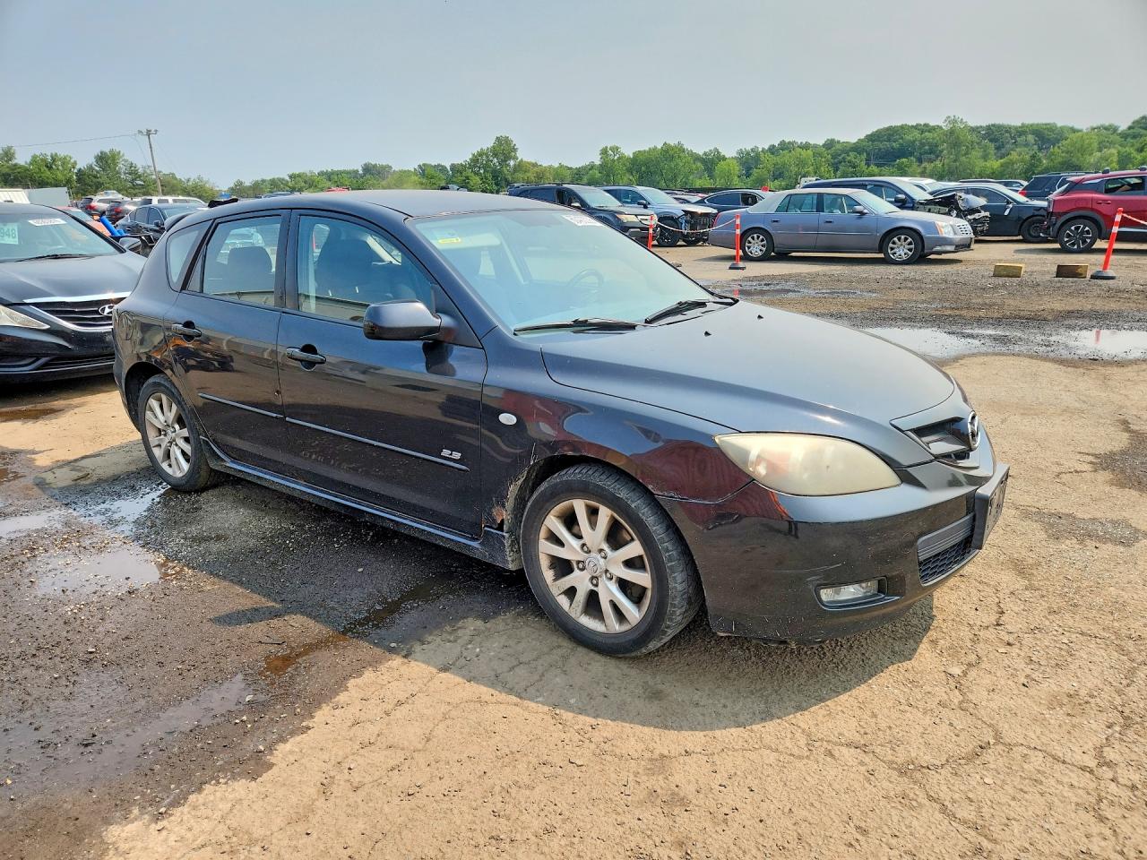 2008 Mazda 3 Hatchback Черный vin: JM1BK344881171165