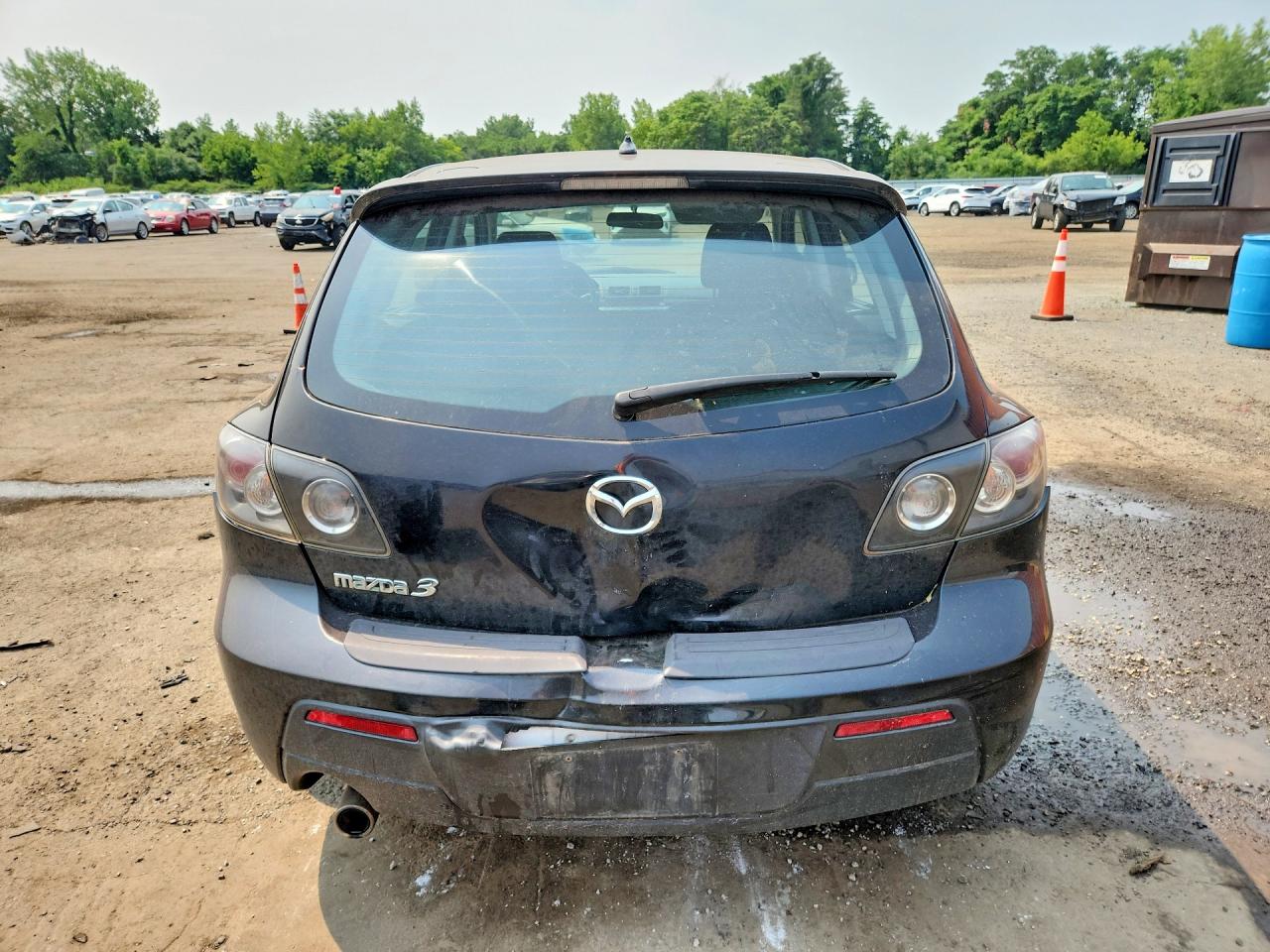 2008 Mazda 3 Hatchback Черный vin: JM1BK344881171165