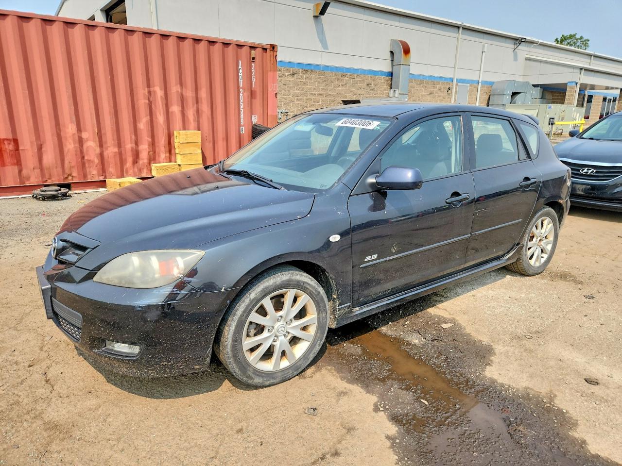 2008 Mazda 3 Hatchback Черный vin: JM1BK344881171165