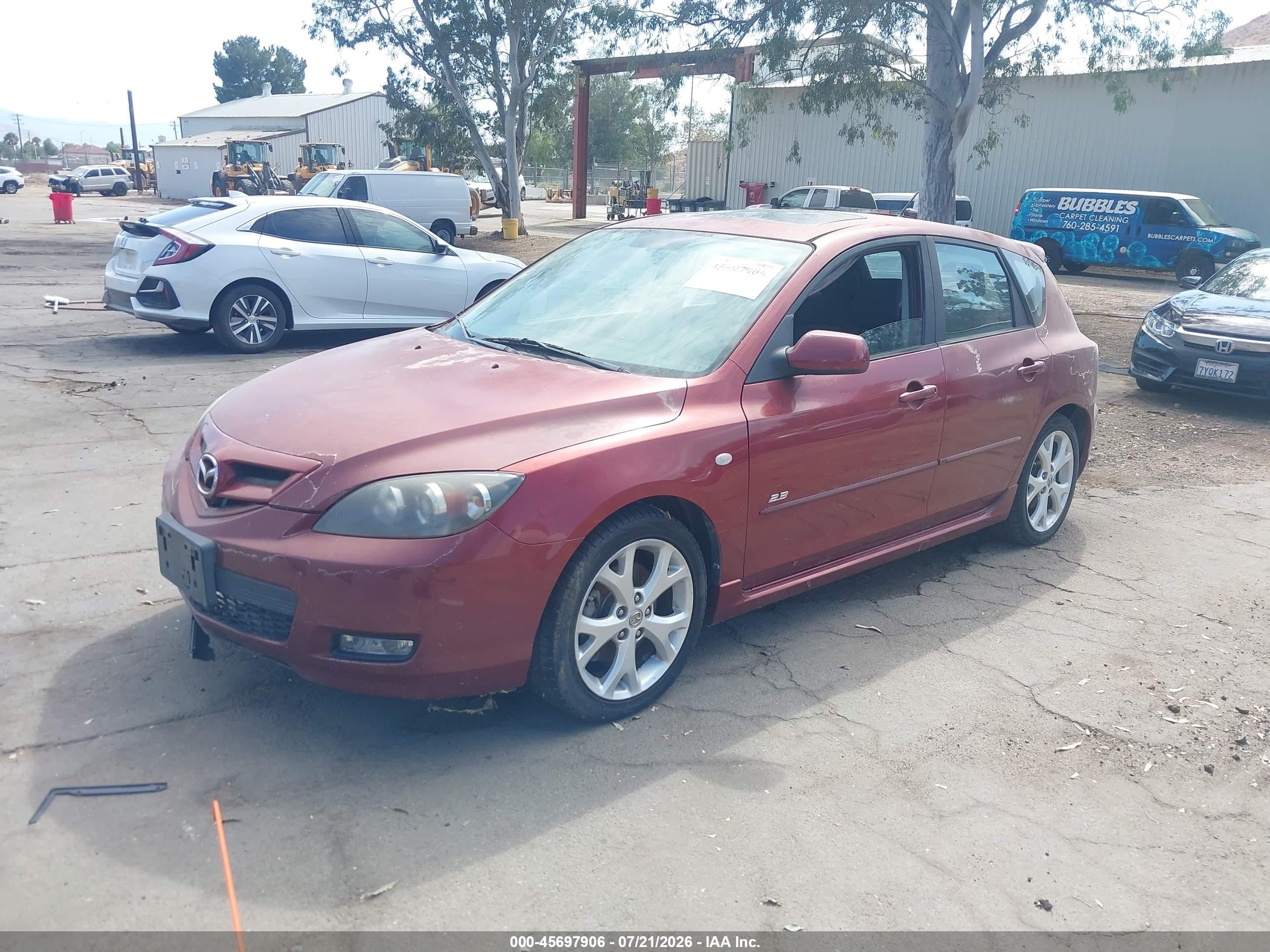 2009 Mazda Mazda3 S Touring Red vin: JM1BK344891198108