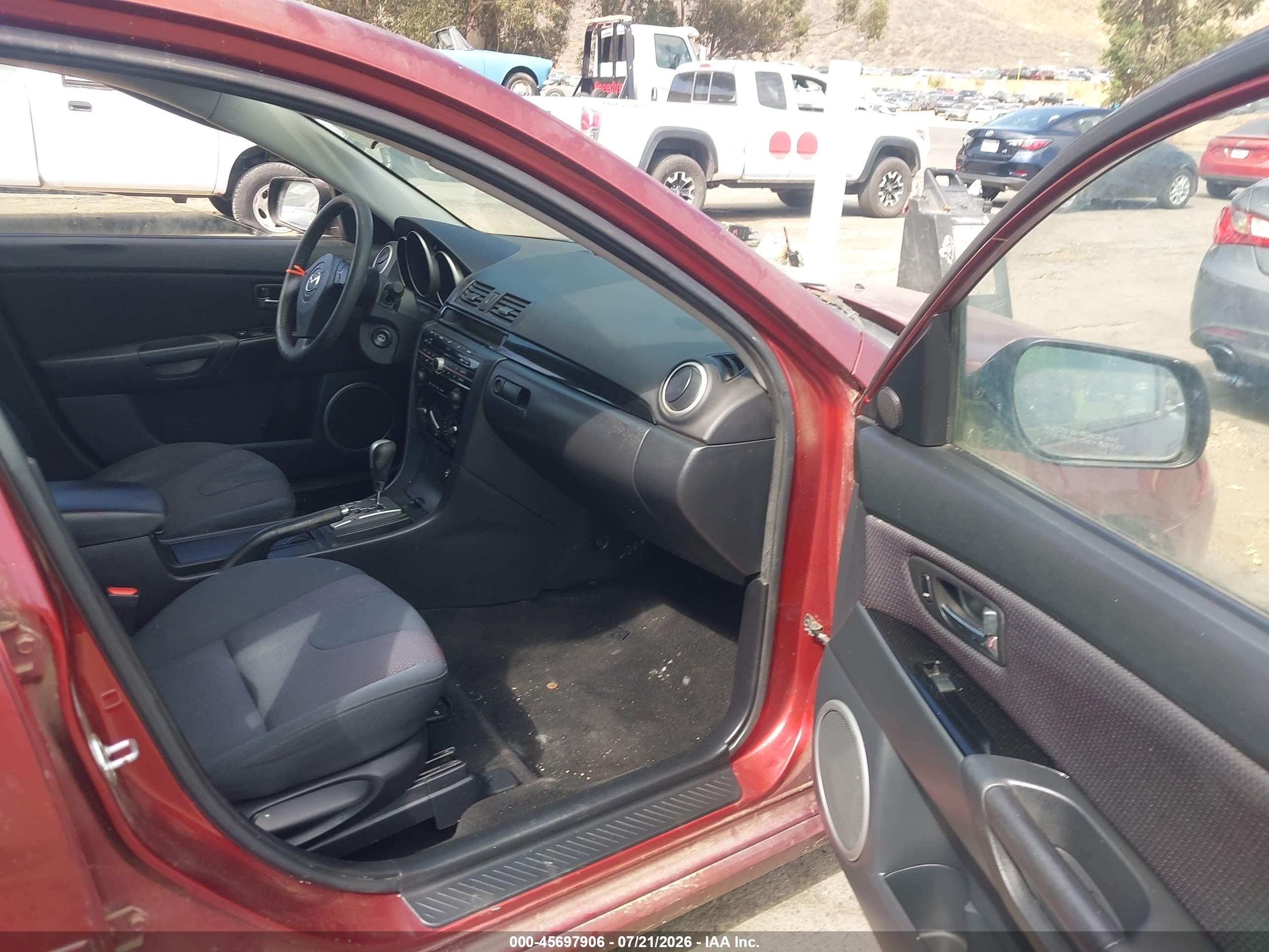 2009 Mazda Mazda3 S Touring Red vin: JM1BK344891198108