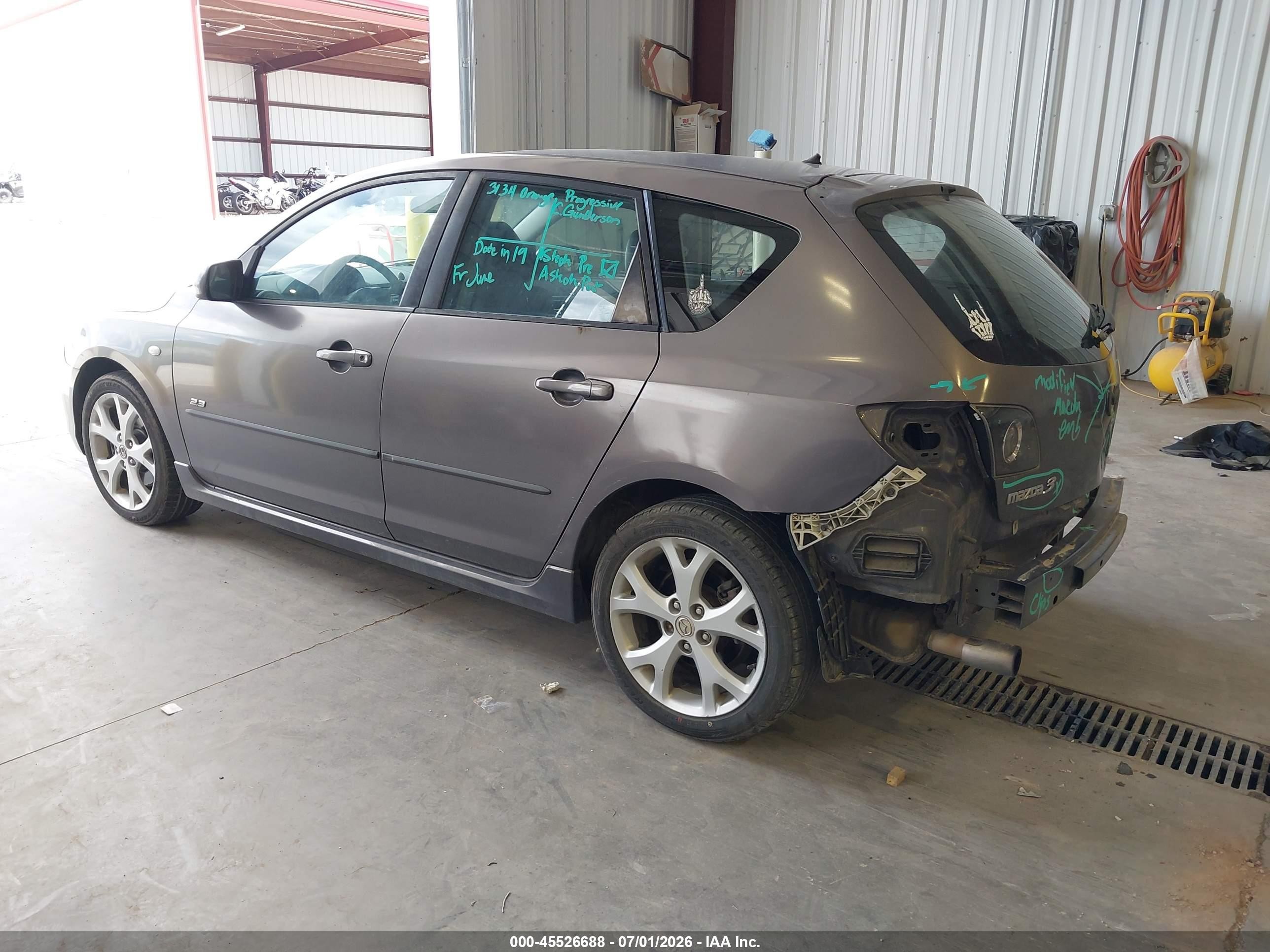 2007 Mazda Mazda3 S Touring Gray vin: JM1BK344971614289