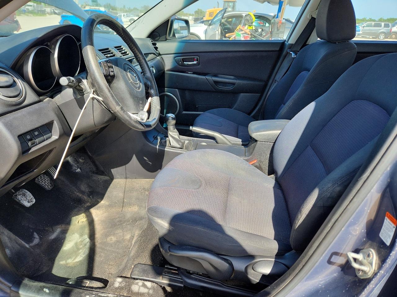 2008 Mazda 3 Hatchback Gray vin: JM1BK344981106826
