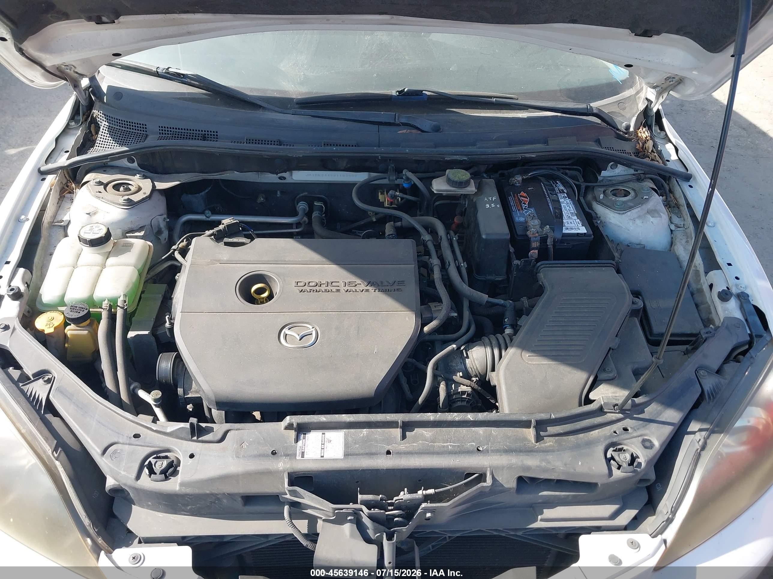 2008 Mazda Mazda3 S Touring White vin: JM1BK344981163656