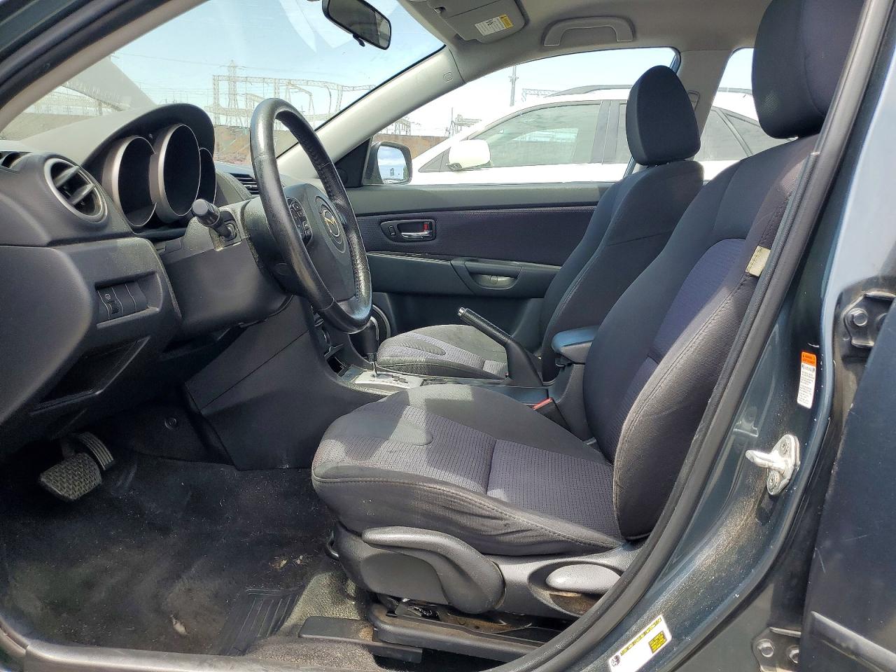 2008 Mazda 3 Hatchback Gray vin: JM1BK344X81166601