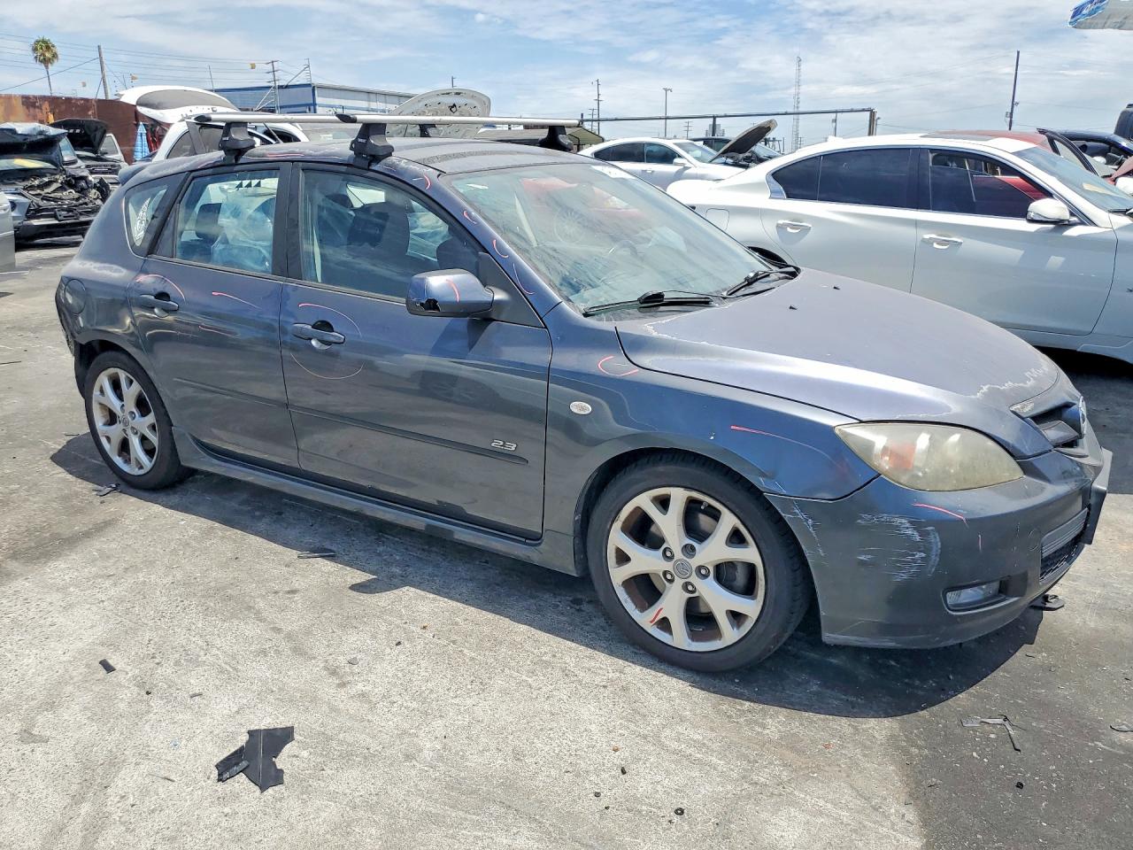 2008 Mazda 3 Hatchback Gray vin: JM1BK344X81166601