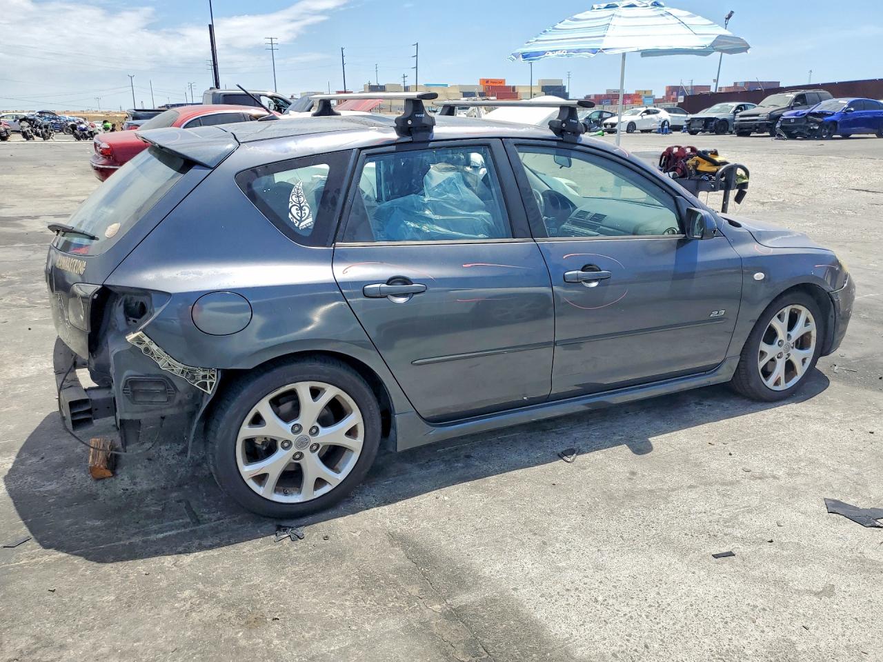 2008 Mazda 3 Hatchback Gray vin: JM1BK344X81166601
