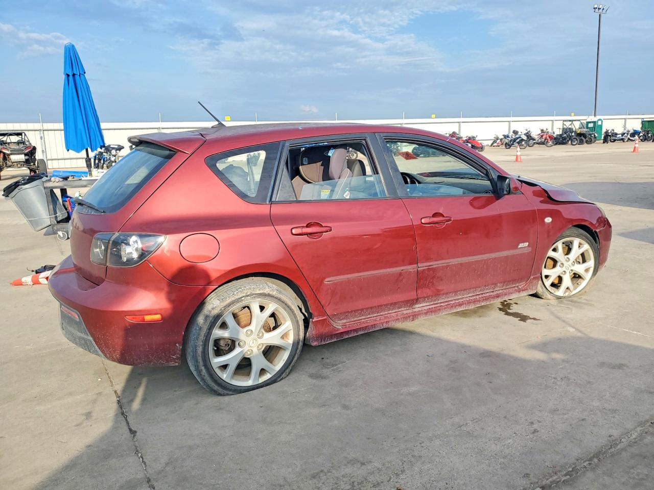2009 Mazda 3 S Maroon vin: JM1BK344X91191323