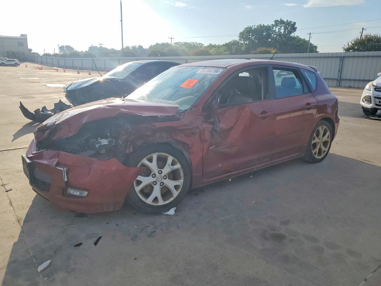 2009 Mazda 3 S Maroon vin: JM1BK344X91191323