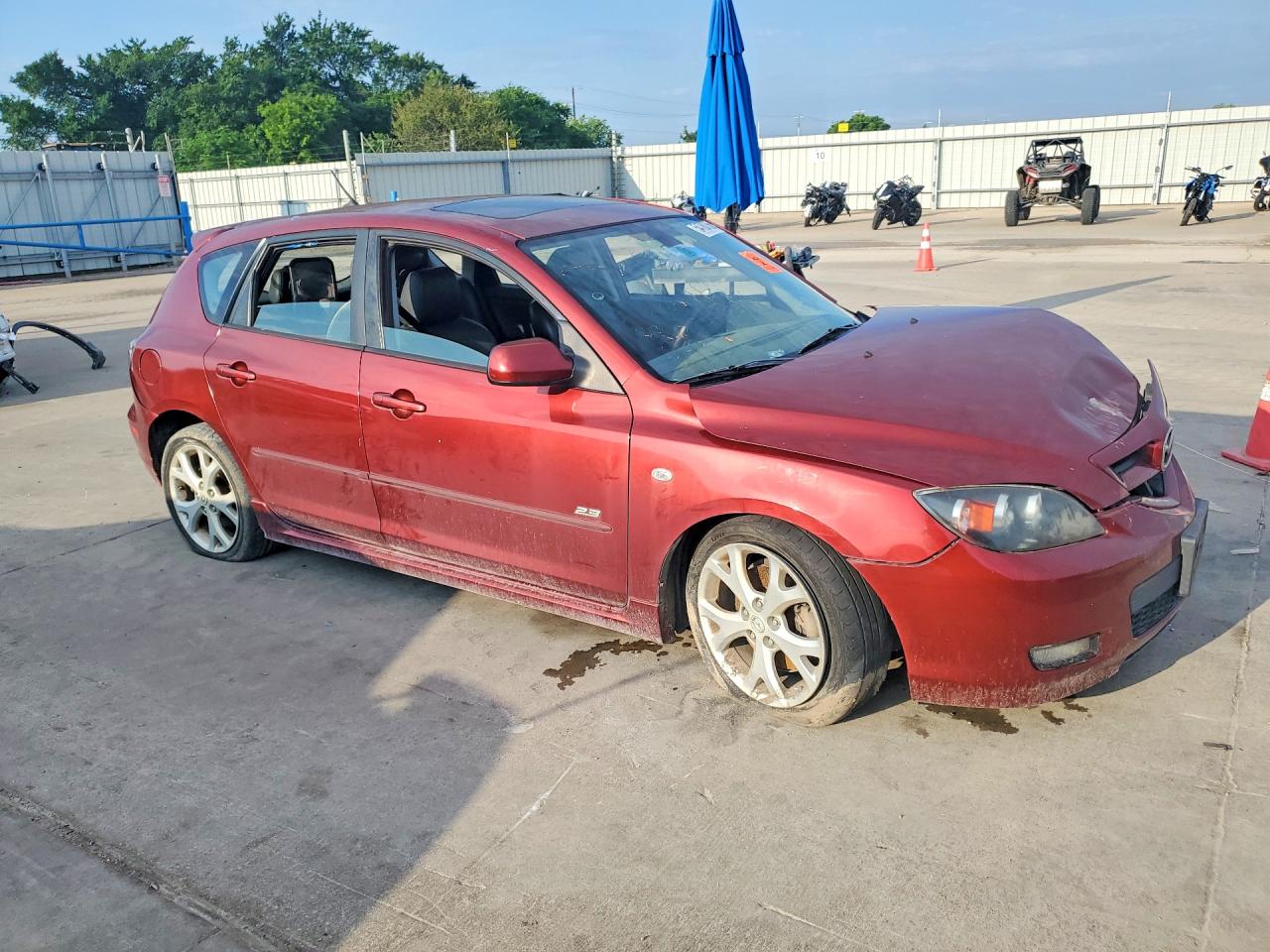 2009 Mazda 3 S Maroon vin: JM1BK344X91191323