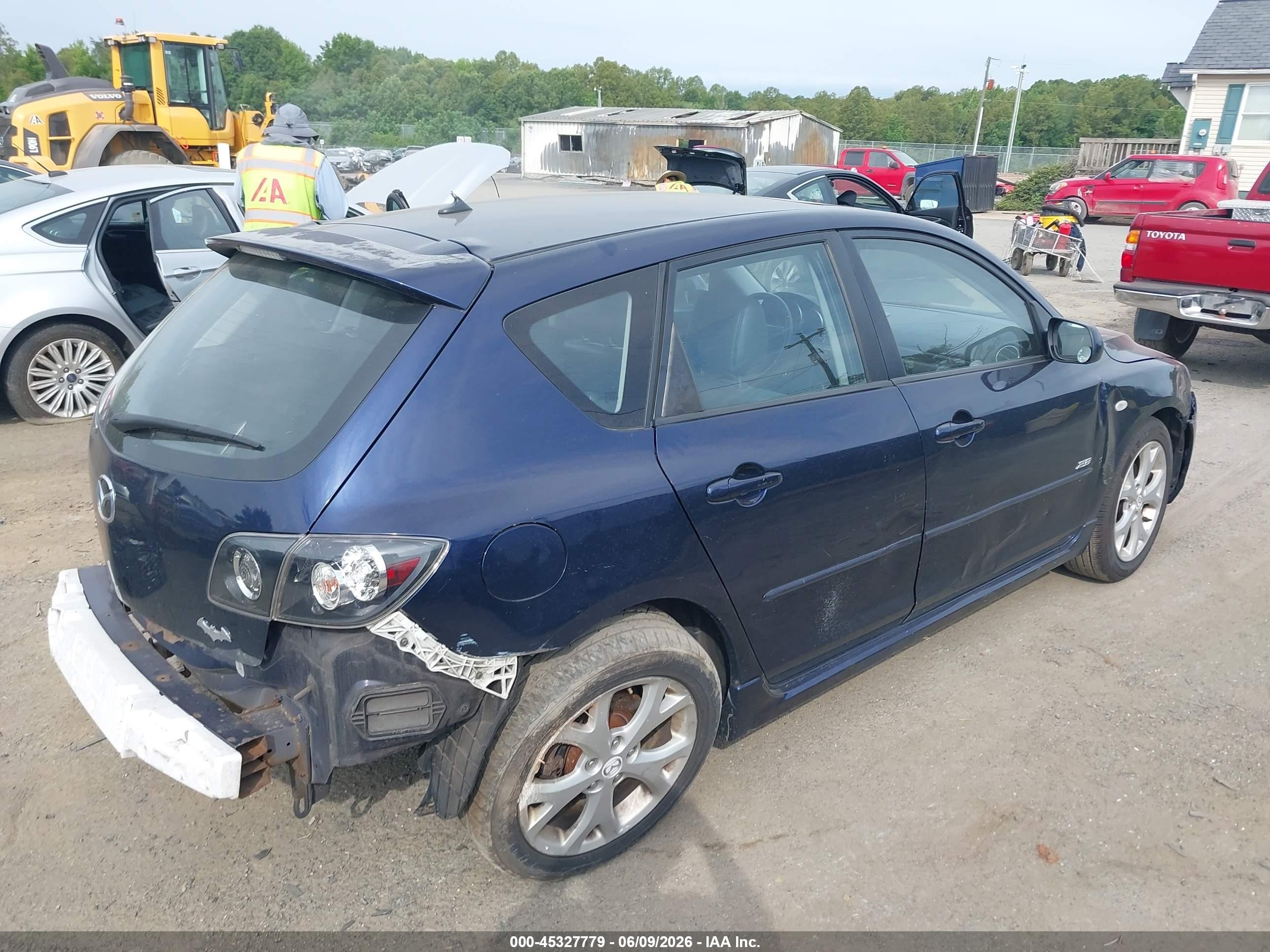 2009 Mazda Mazda3 S Grand Touring Blue vin: JM1BK344X91191788