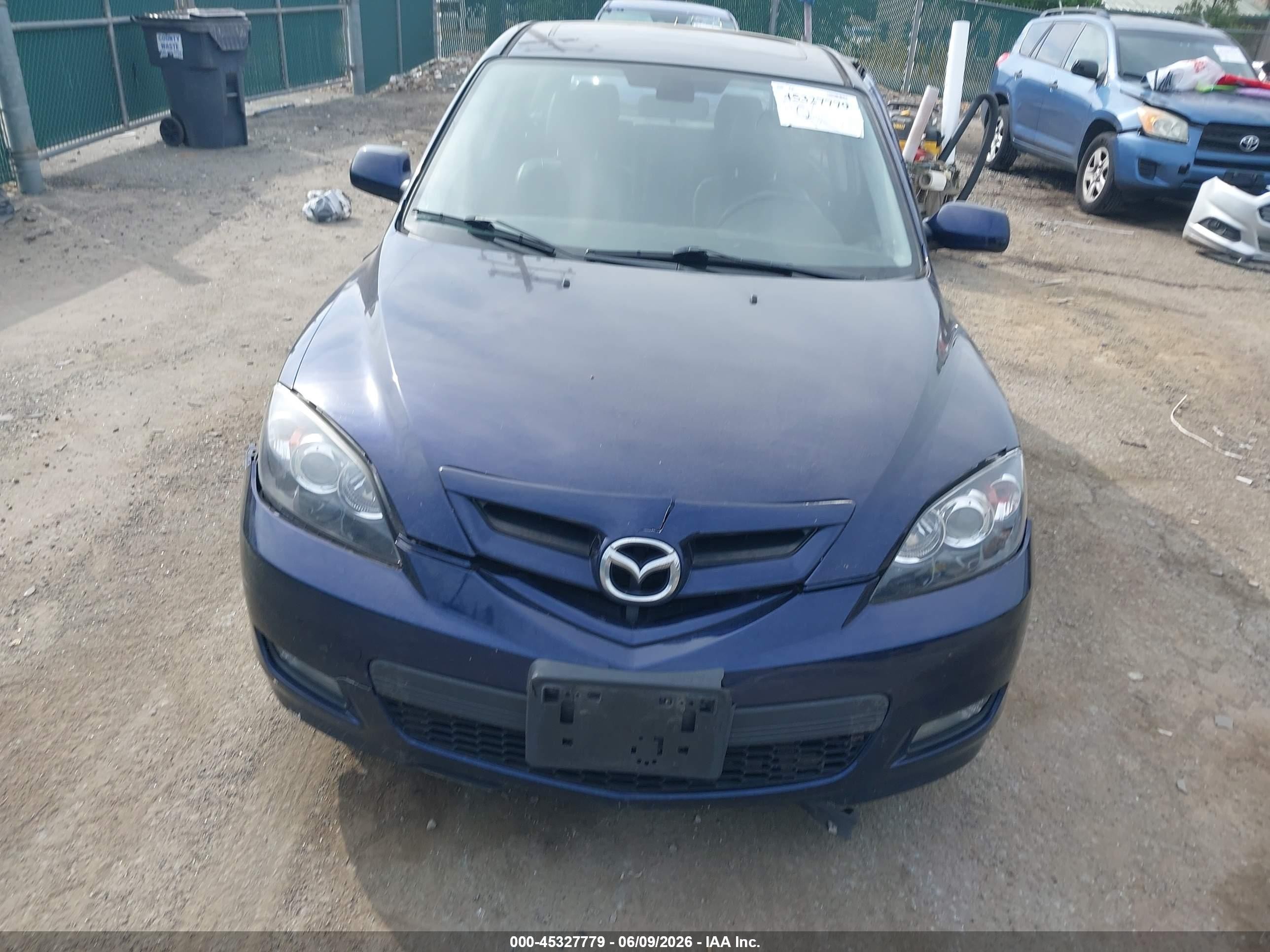 2009 Mazda Mazda3 S Grand Touring Blue vin: JM1BK344X91191788