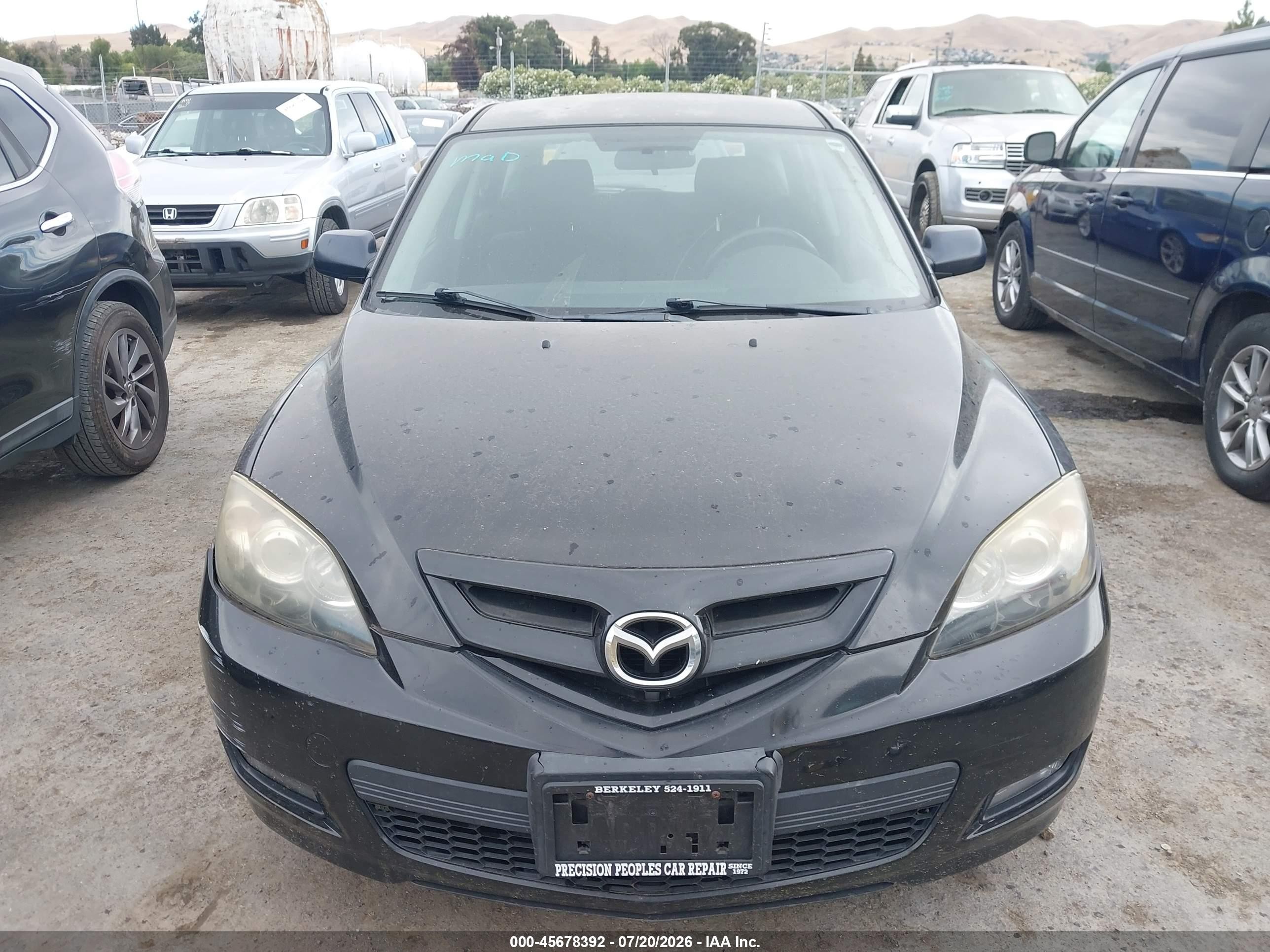 2009 Mazda Mazda3 S Sport Black vin: JM1BK344X91245574