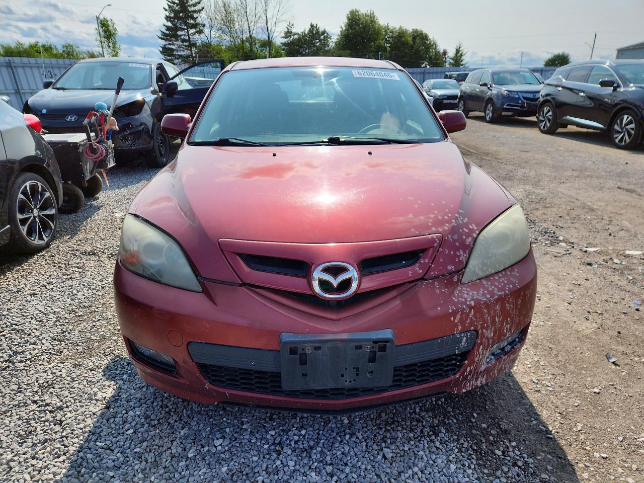 2009 Mazda 3 I Red vin: JM1BK34F691237893