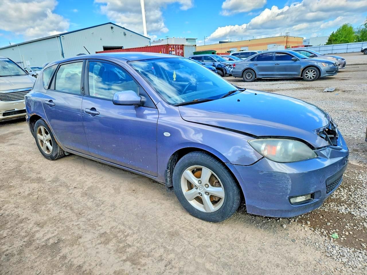 2008 Mazda 3 I Gray vin: JM1BK34F981135860