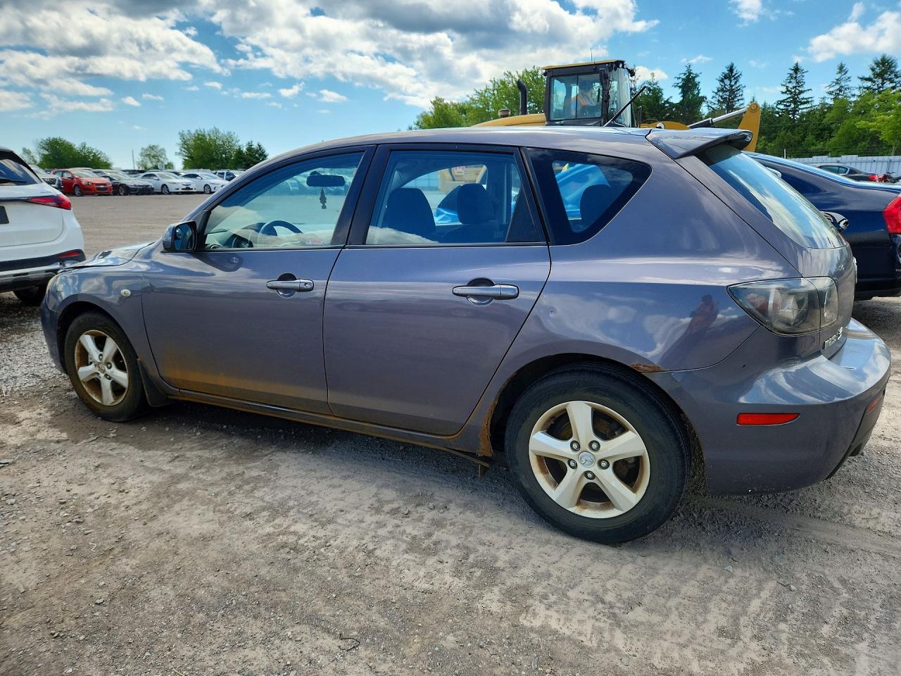 2008 Mazda 3 I Gray vin: JM1BK34F981135860
