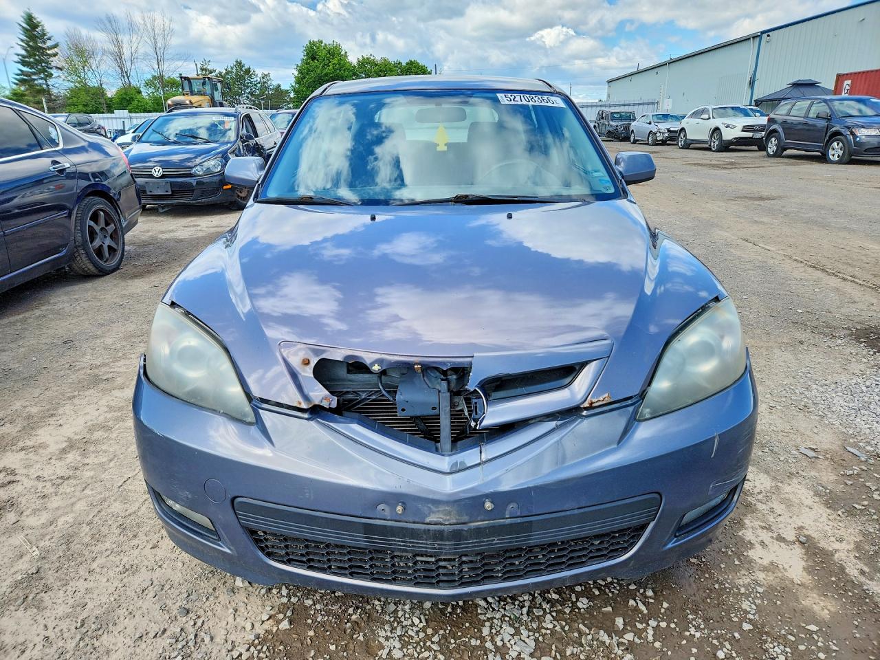 2008 Mazda 3 I Gray vin: JM1BK34F981135860