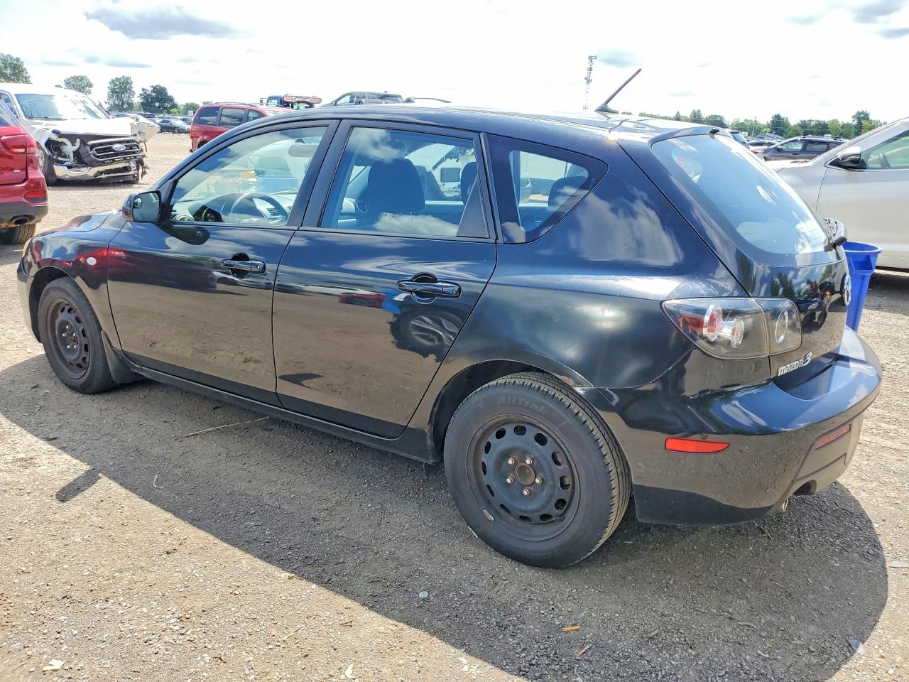 2008 Mazda 3 I Black vin: JM1BK34F981178868