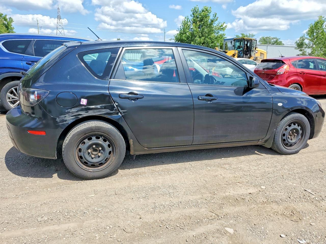 2008 Mazda 3 I Black vin: JM1BK34F981178868