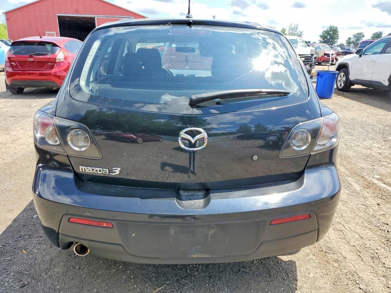 2008 Mazda 3 I Black vin: JM1BK34F981178868