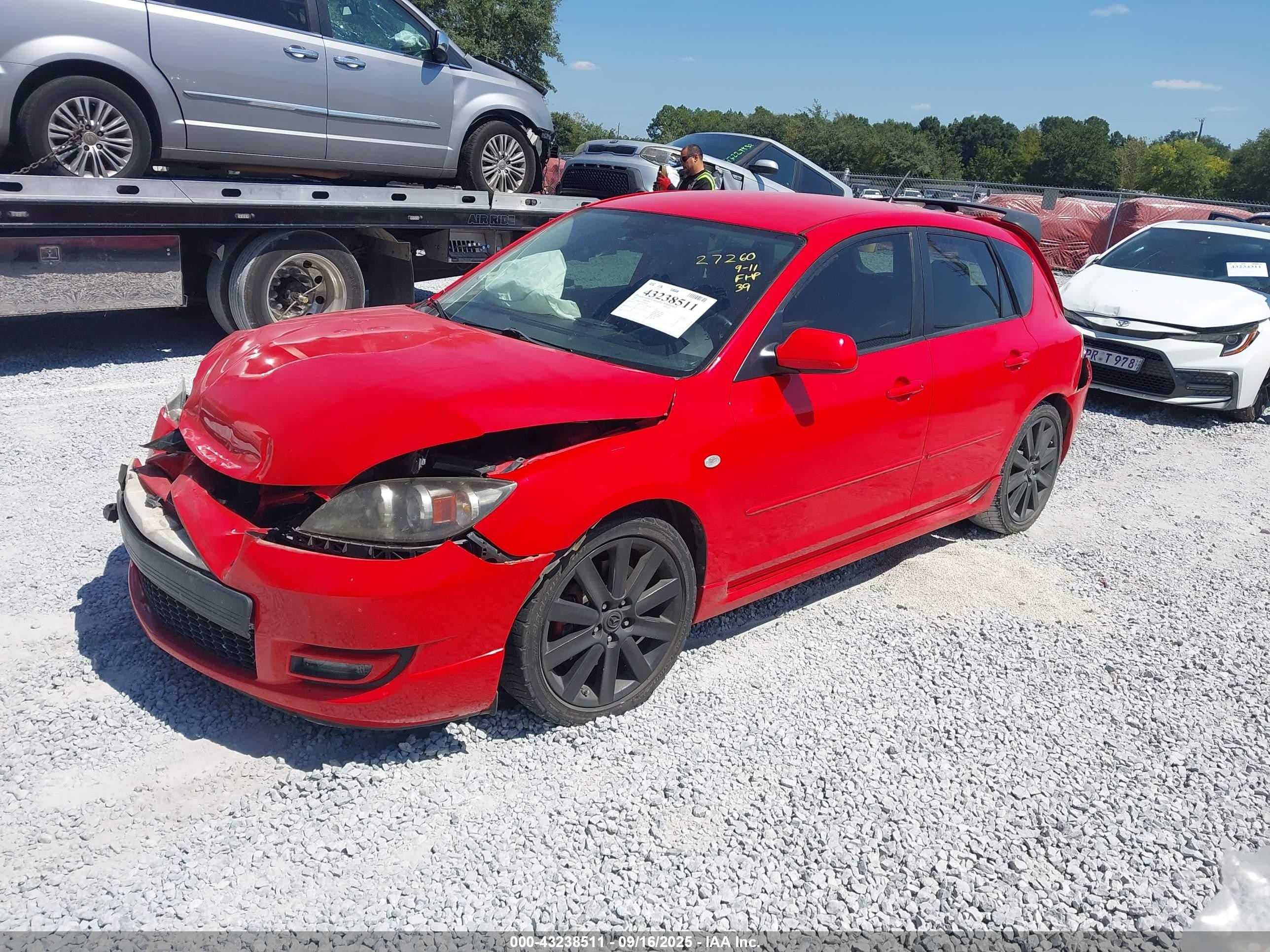 2007 Mazda Mazdaspeed3 Grand Touring Красный vin: JM1BK34L071686263