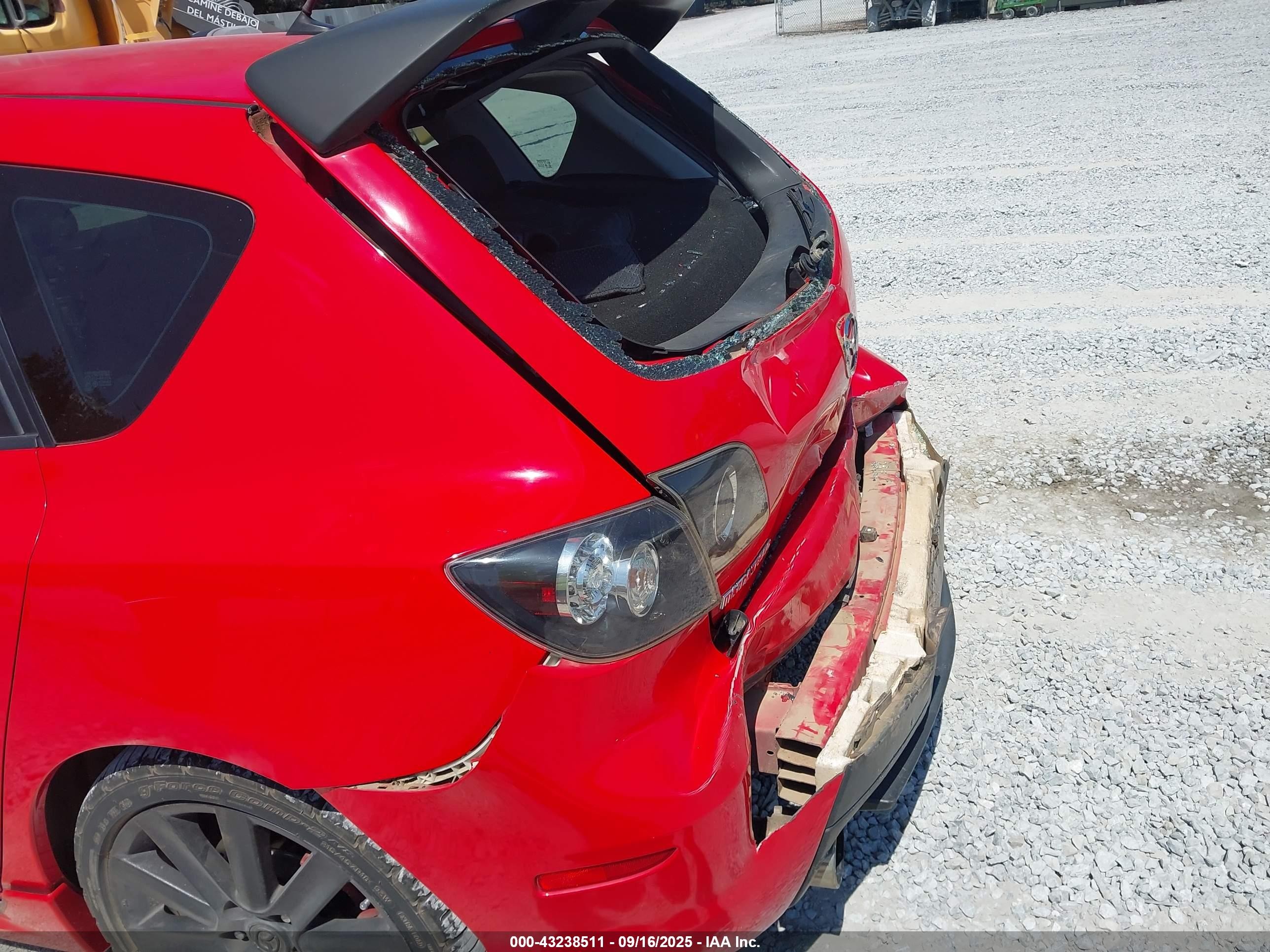 2007 Mazda Mazdaspeed3 Grand Touring Красный vin: JM1BK34L071686263