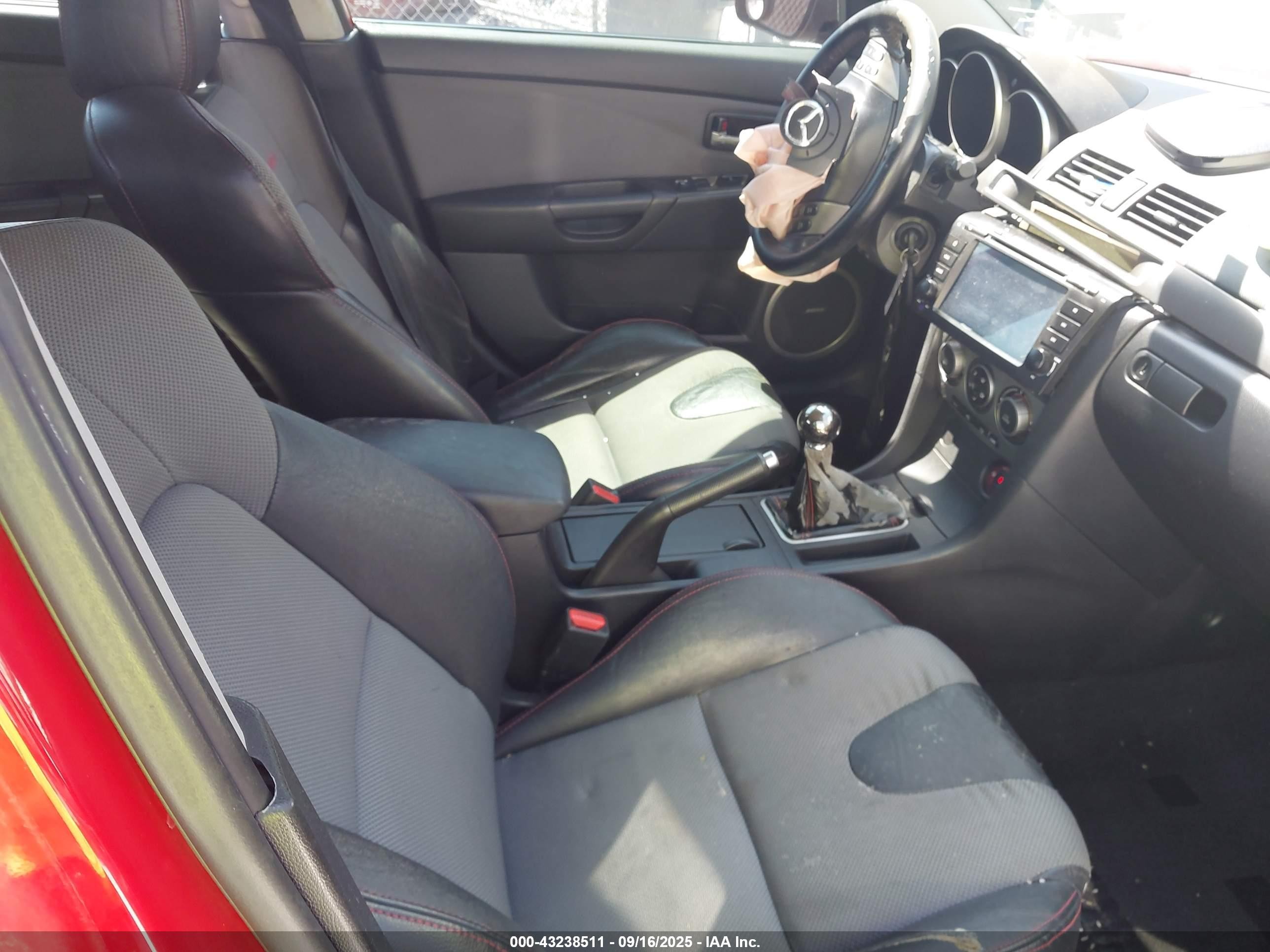 2007 Mazda Mazdaspeed3 Grand Touring Красный vin: JM1BK34L071686263