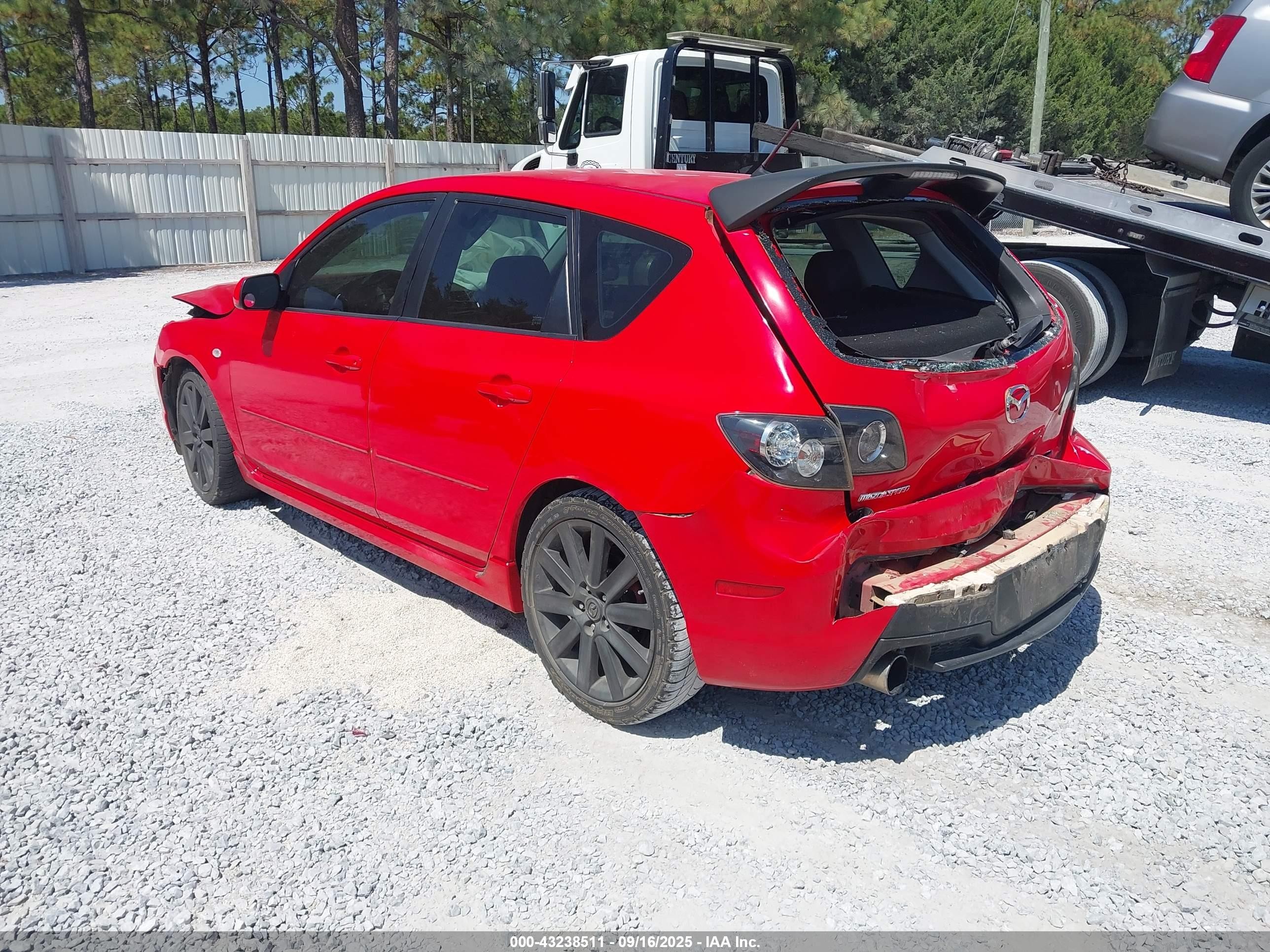 2007 Mazda Mazdaspeed3 Grand Touring Красный vin: JM1BK34L071686263
