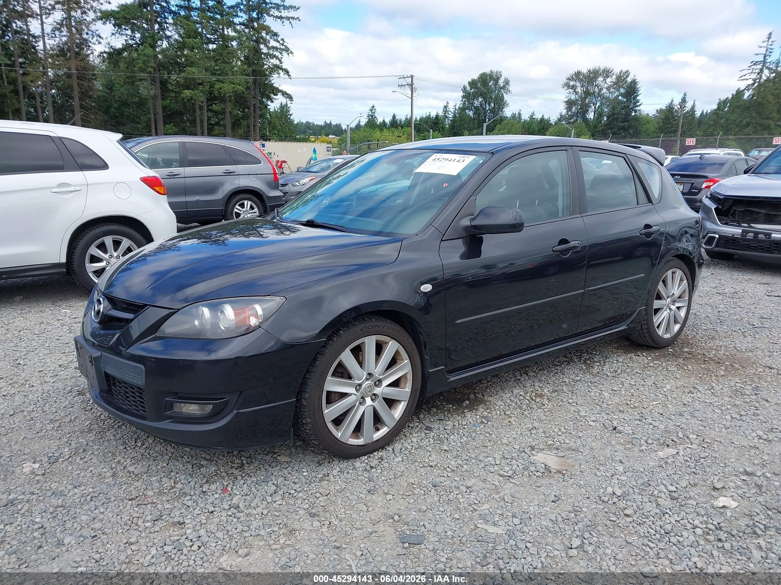2007 Mazda Mazdaspeed3 Sport Черный vin: JM1BK34L071773886