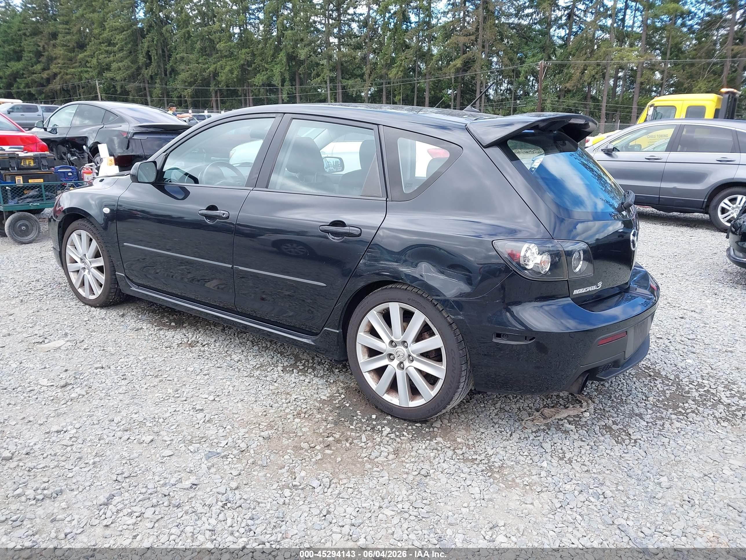 2007 Mazda Mazdaspeed3 Sport Черный vin: JM1BK34L071773886