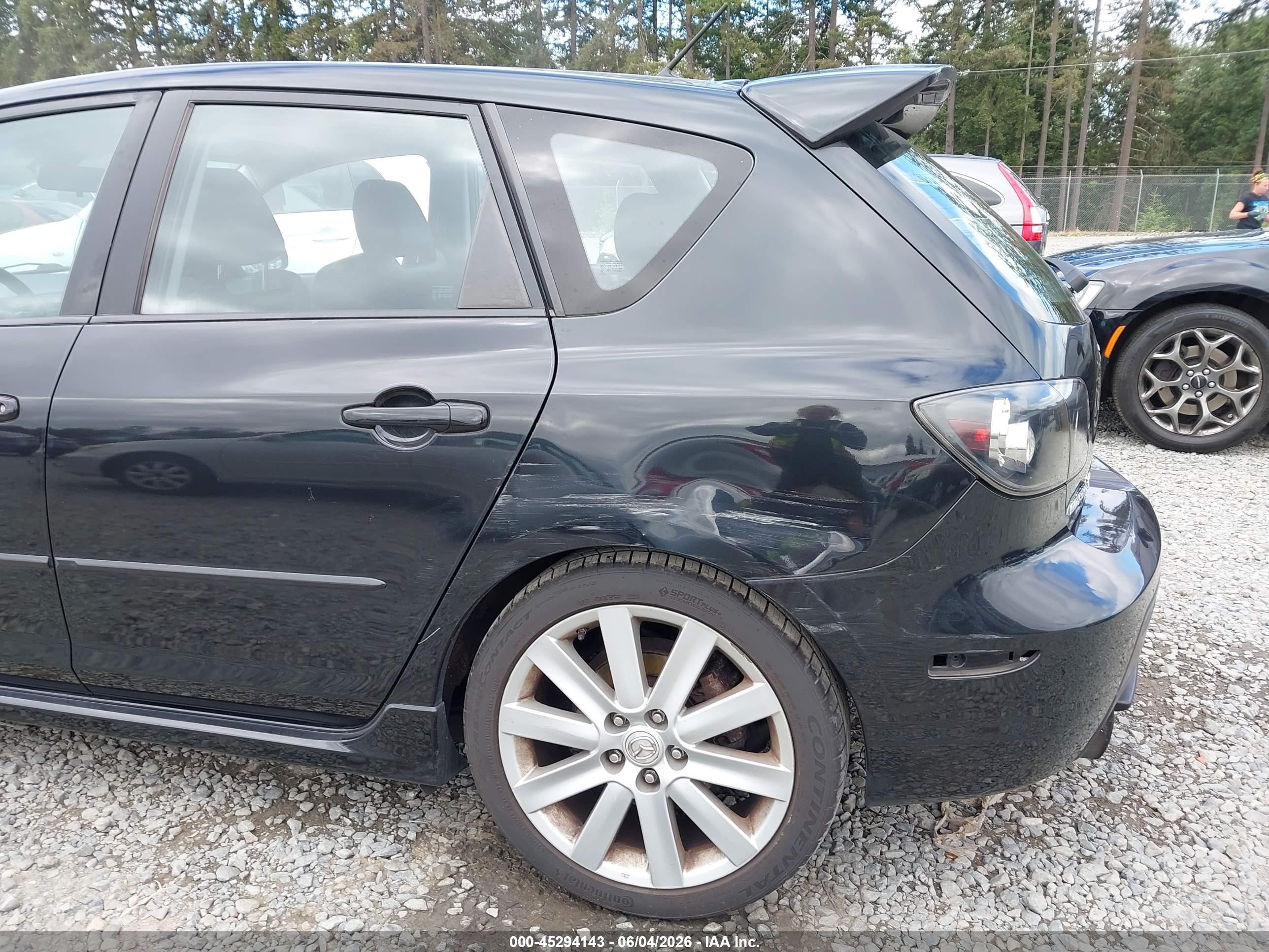2007 Mazda Mazdaspeed3 Sport Черный vin: JM1BK34L071773886