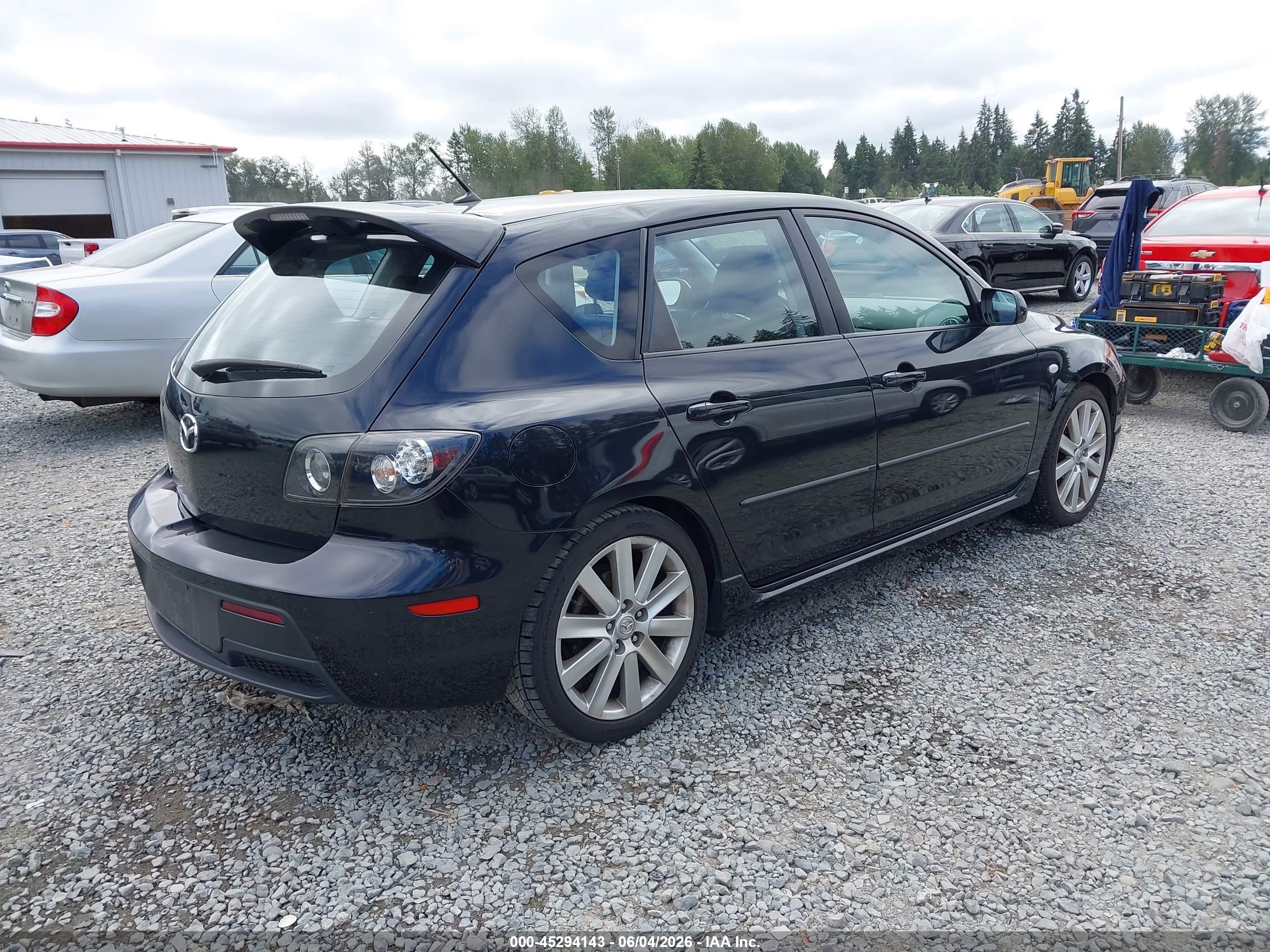 2007 Mazda Mazdaspeed3 Sport Черный vin: JM1BK34L071773886