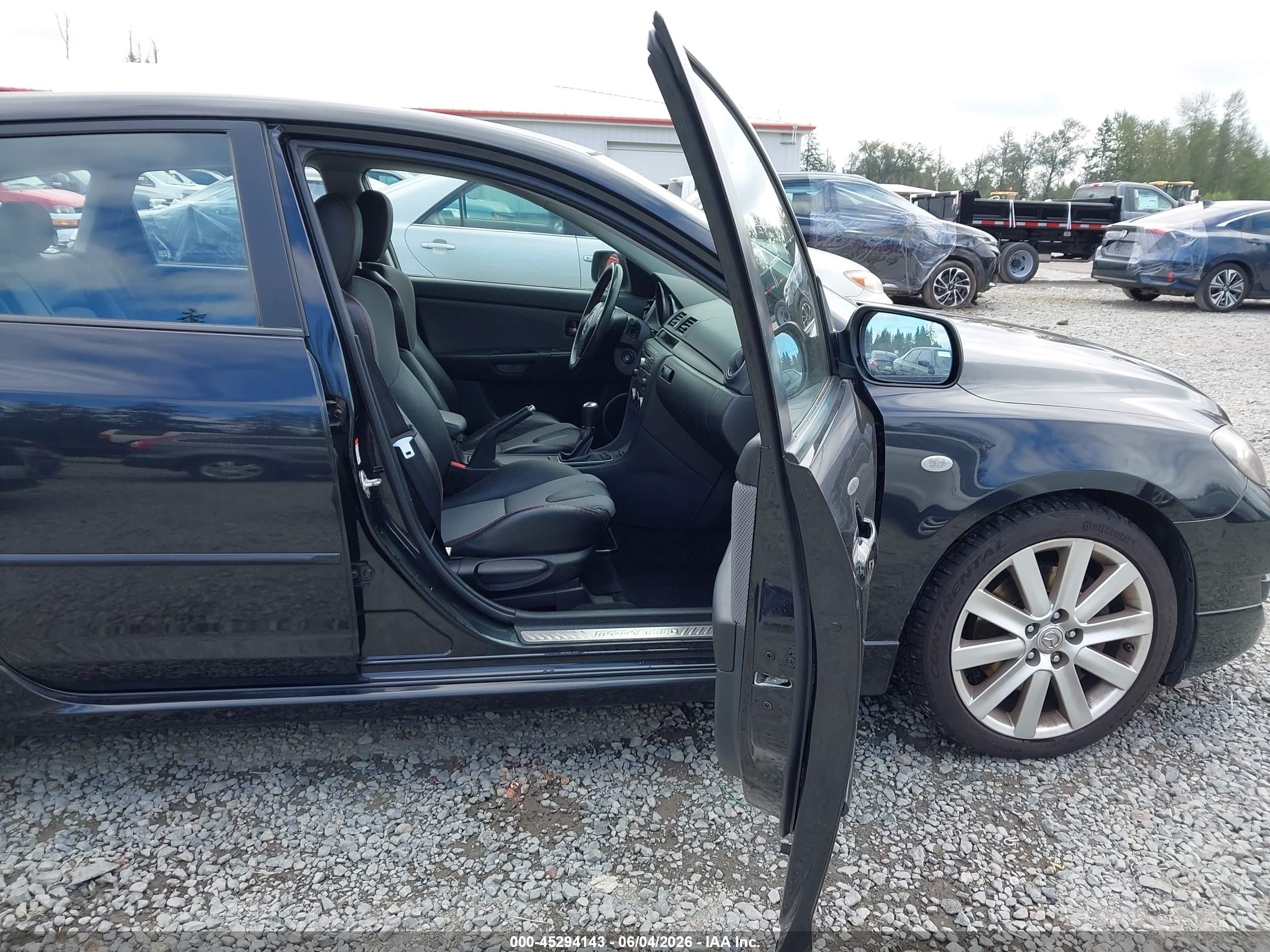 2007 Mazda Mazdaspeed3 Sport Черный vin: JM1BK34L071773886