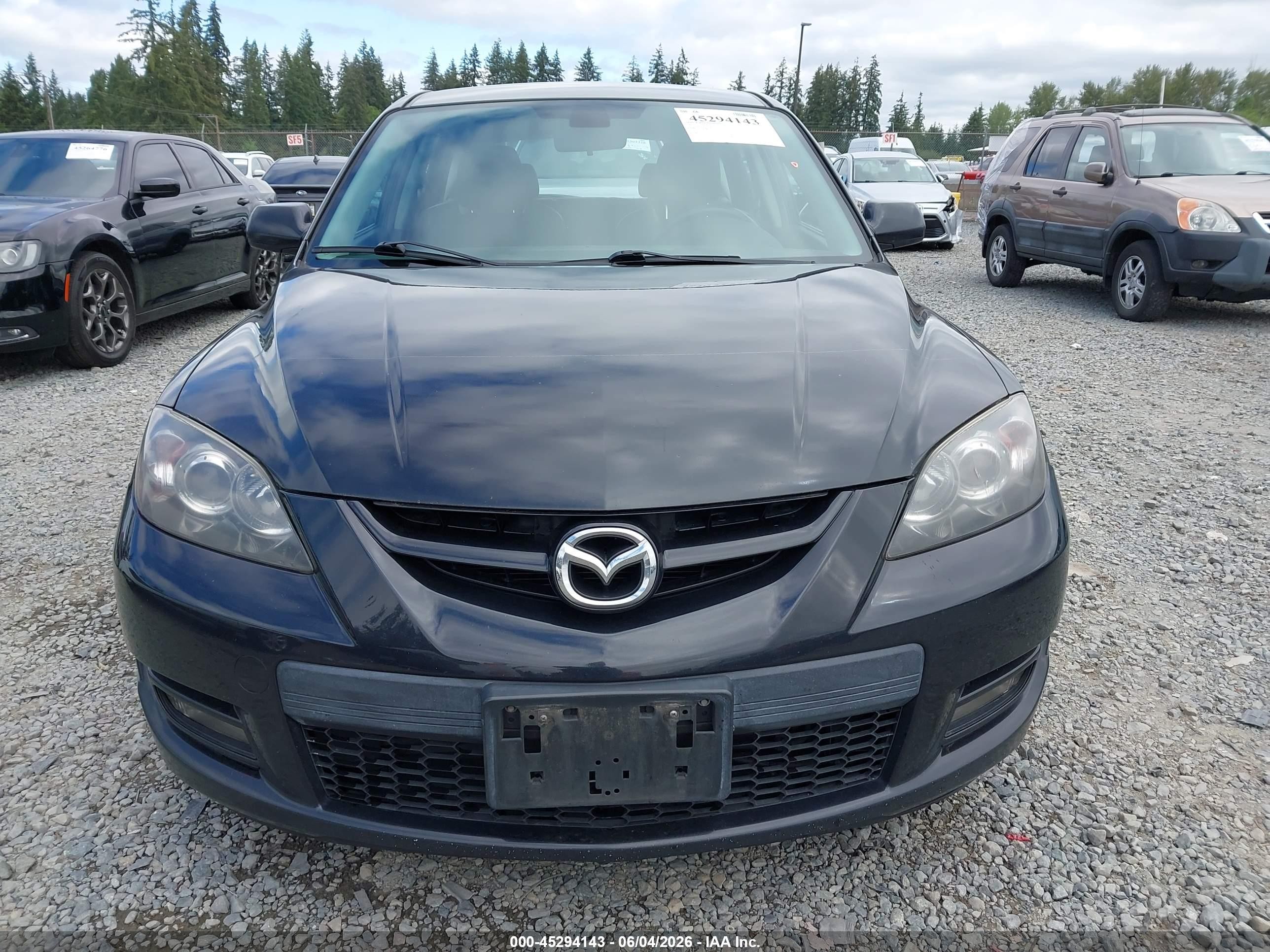 2007 Mazda Mazdaspeed3 Sport Черный vin: JM1BK34L071773886