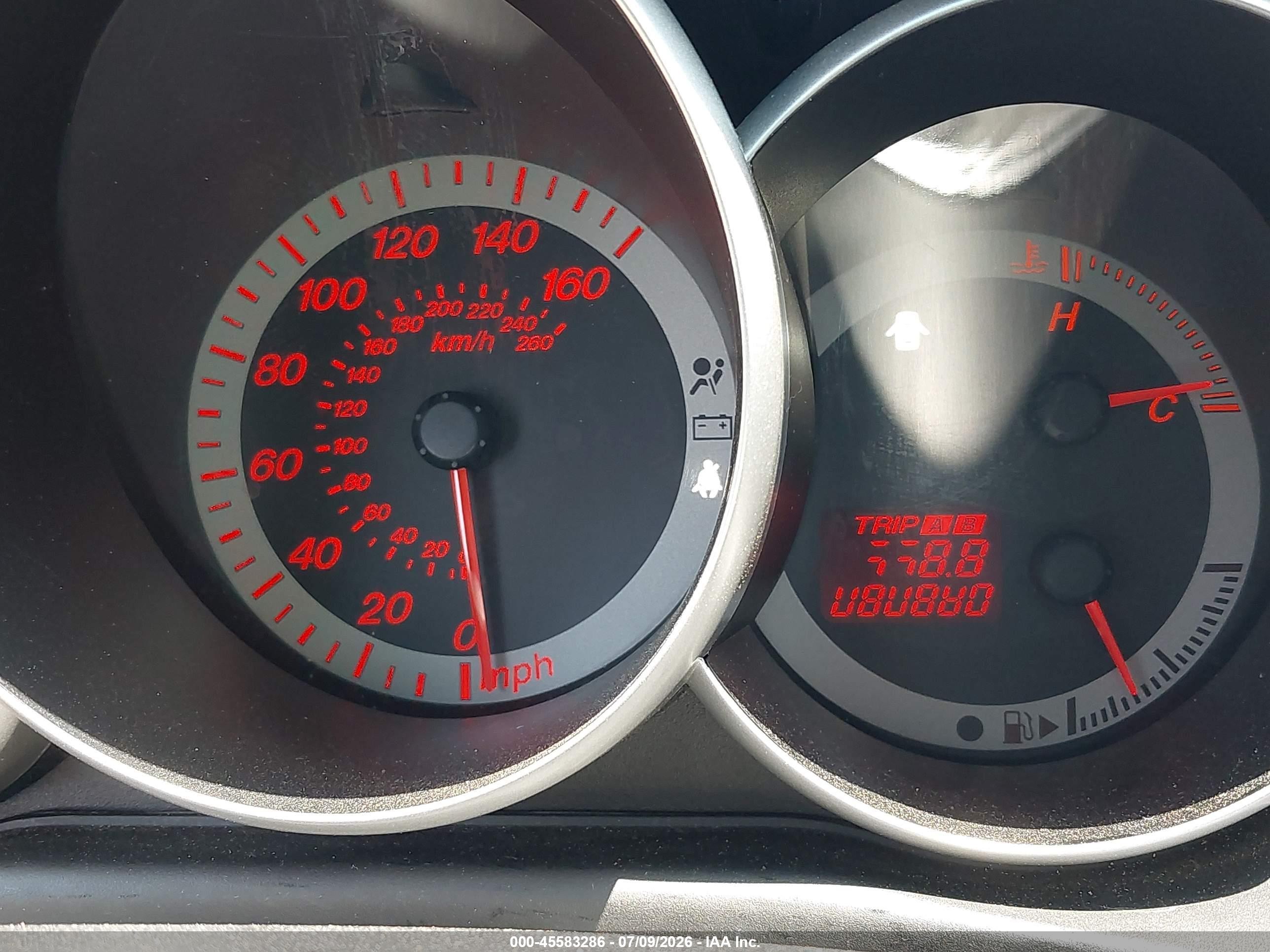 2008 Mazda Mazdaspeed3 Grand Touring Red vin: JM1BK34L081809058