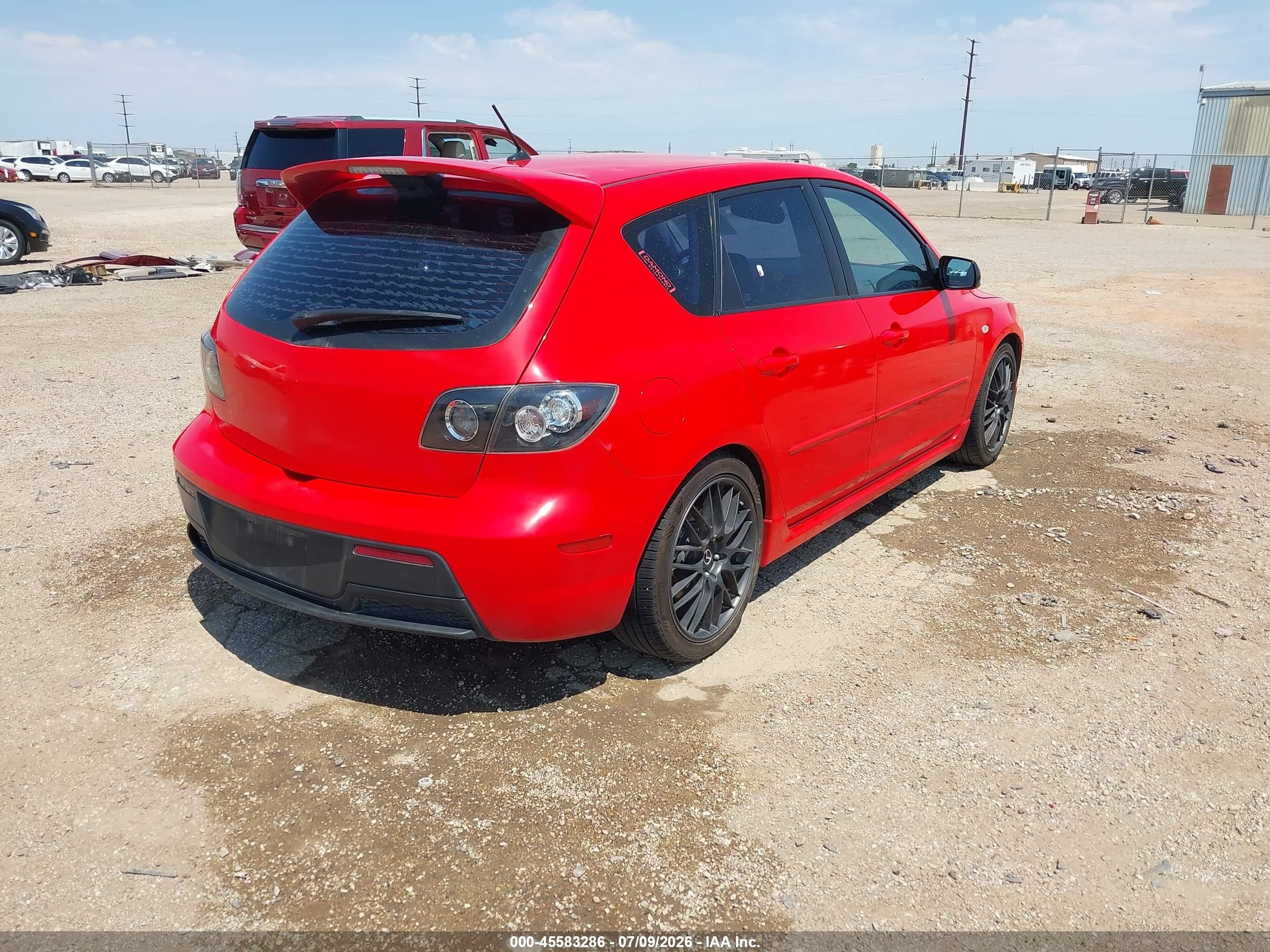 2008 Mazda Mazdaspeed3 Grand Touring Red vin: JM1BK34L081809058