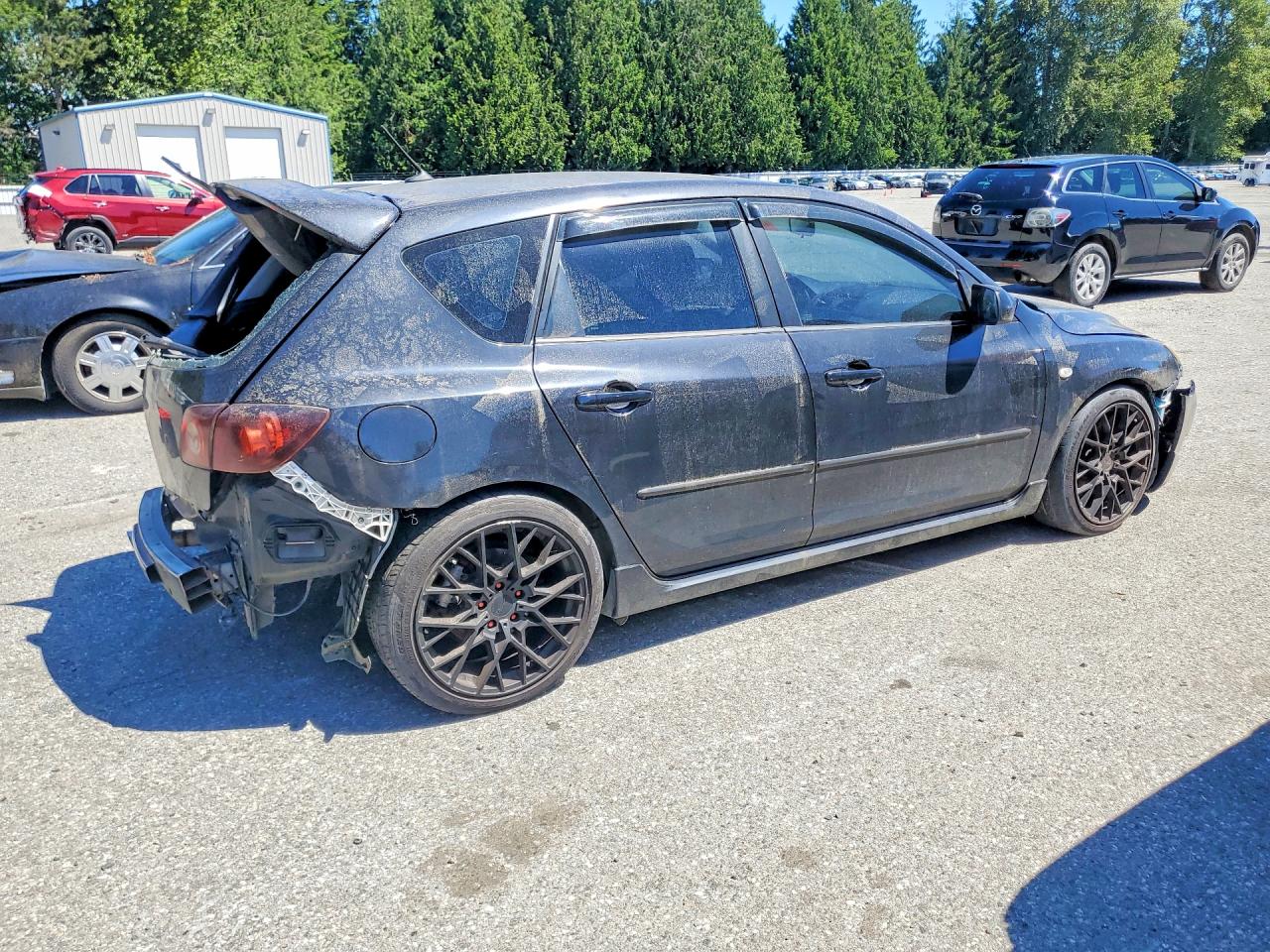 2008 Mazda Speed 3 Black vin: JM1BK34L381806882