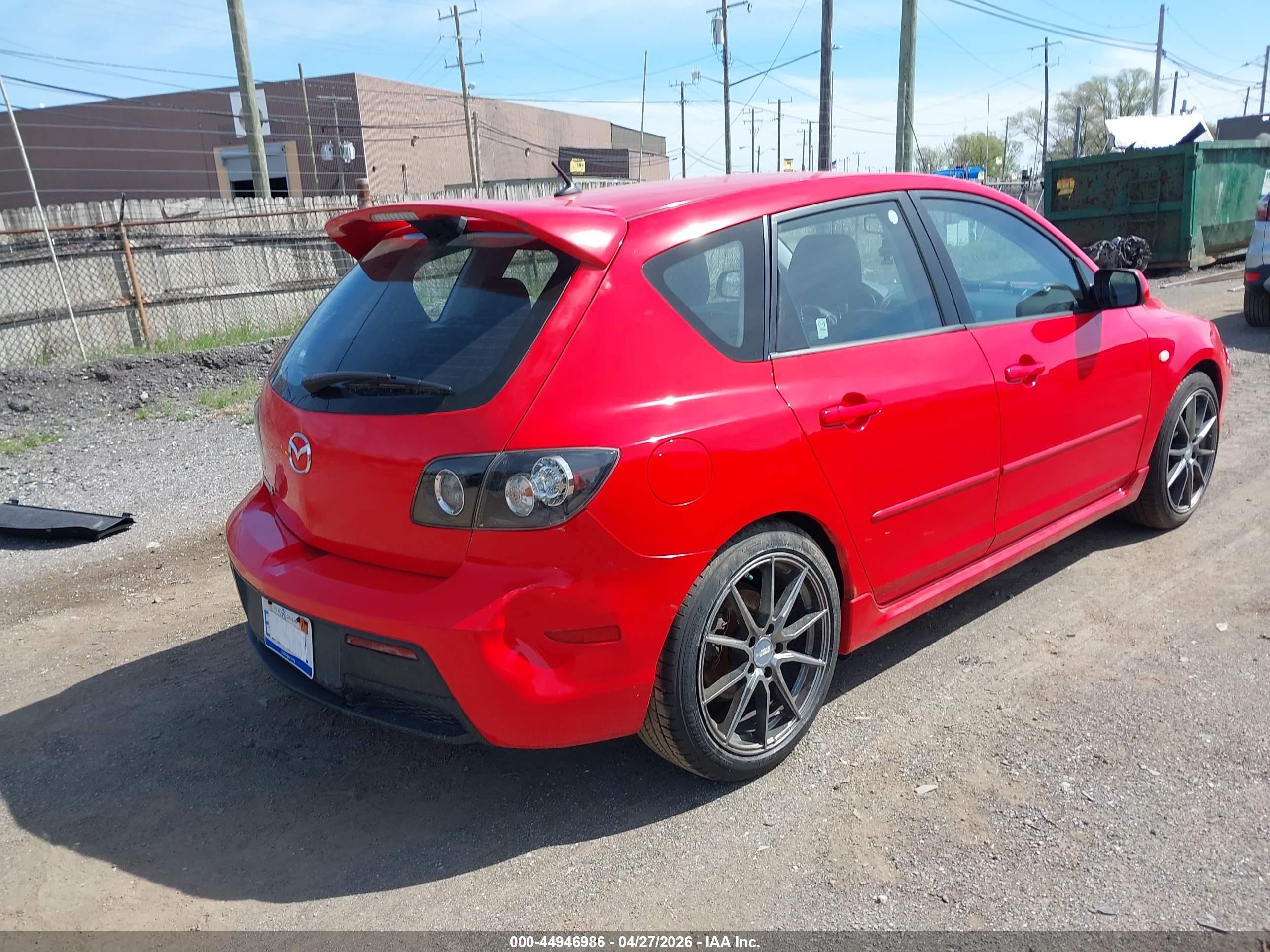 2009 Mazda Mazdaspeed3 Grand Touring Red vin: JM1BK34L791239089