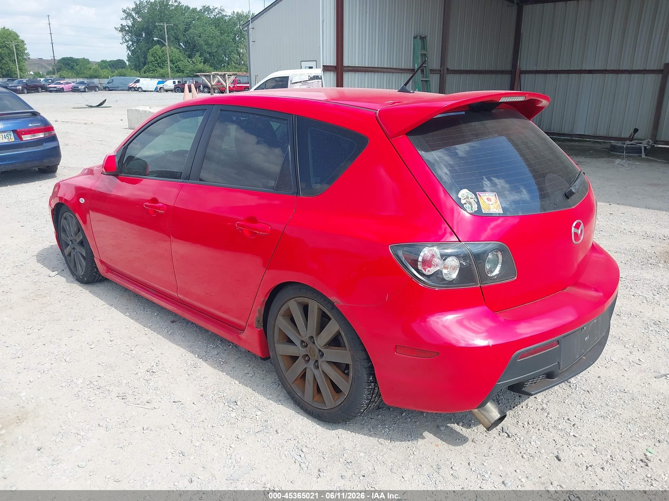2008 Mazda Mazdaspeed3 Sport Красный vin: JM1BK34L881865362