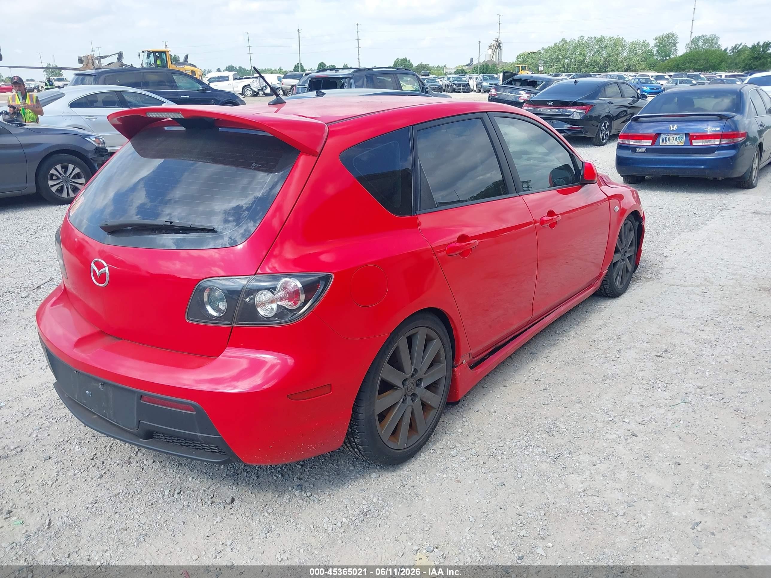 2008 Mazda Mazdaspeed3 Sport Красный vin: JM1BK34L881865362